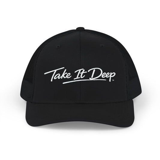 (a) Take It Deep Trucker Hat – Embroidered Snapback Cap