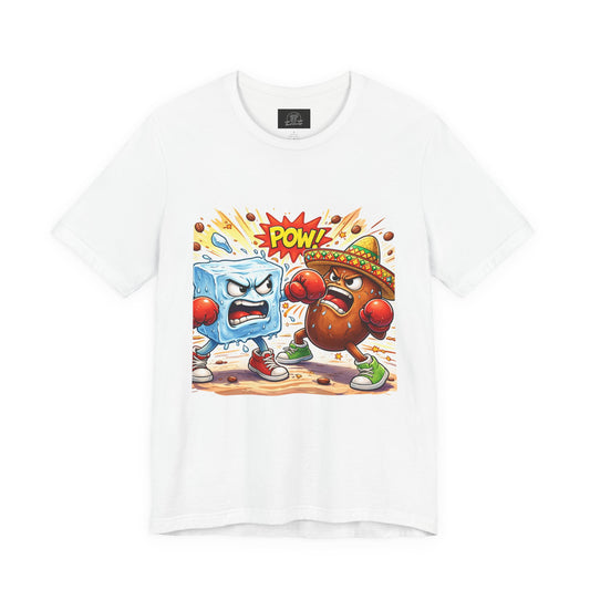 Ice vs Bean Boxing Tee Draw | Cartoon Immigration Fight POW!