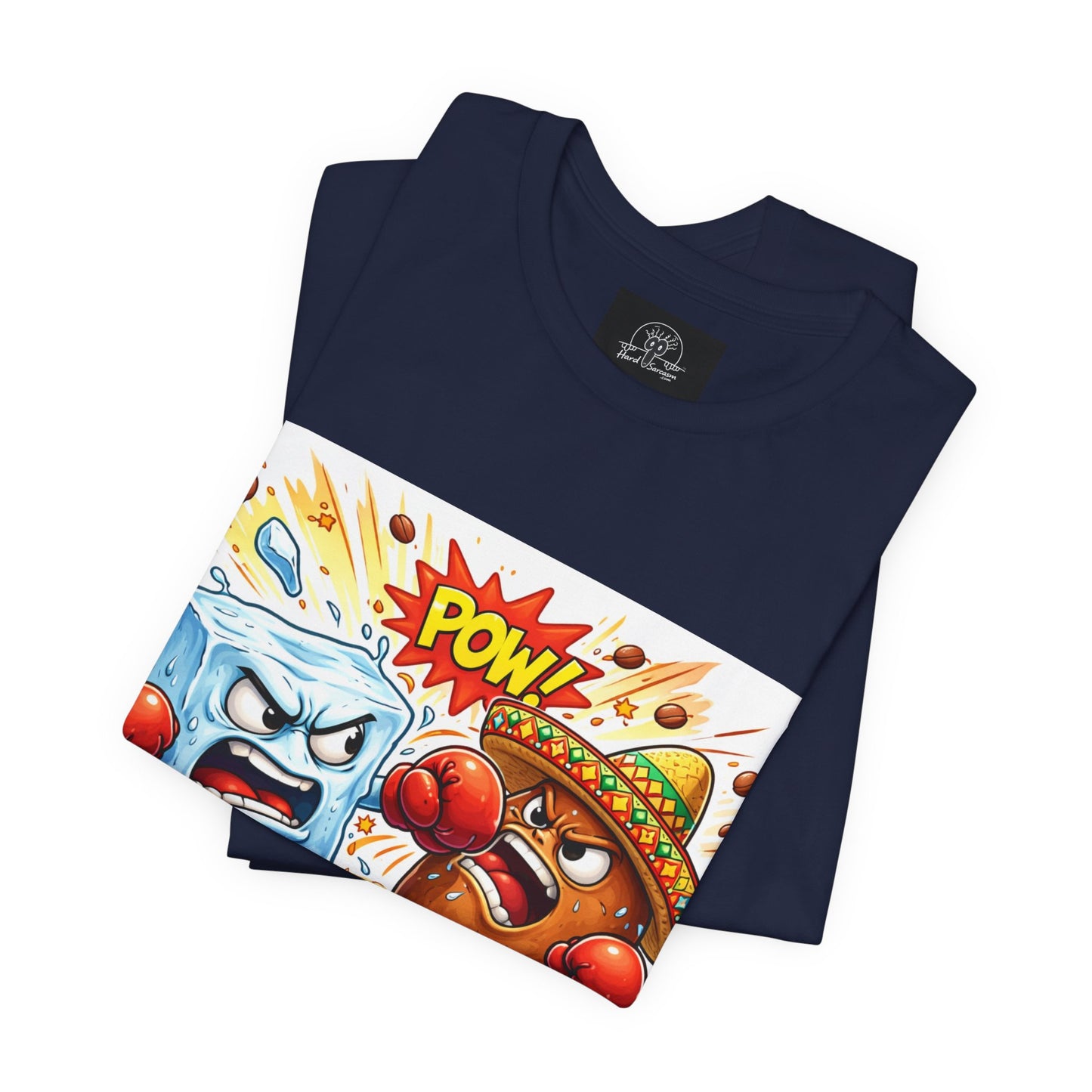 Ice vs Bean Boxing Tee Draw | Cartoon Immigration Fight POW!