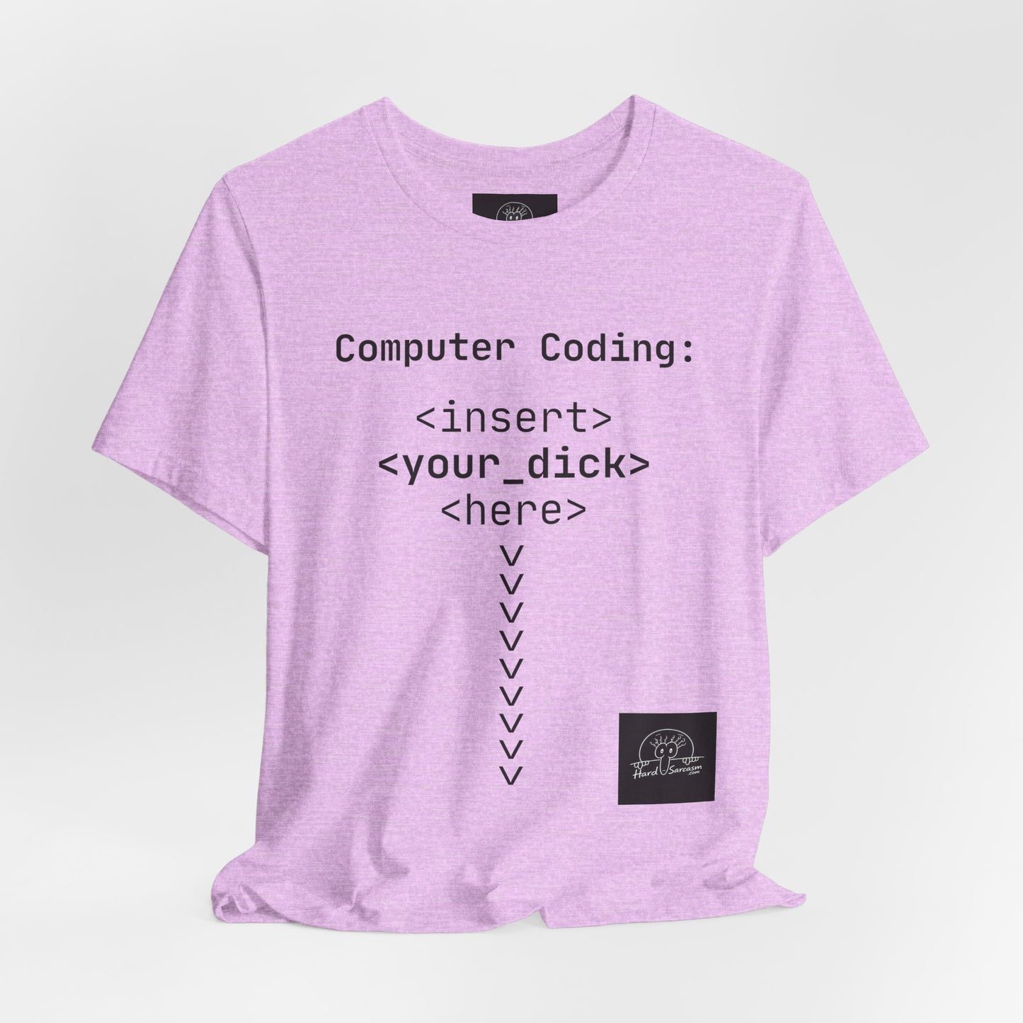 Mature Adult Shirt | Computer Coding: <insert> <your_d*ck> <here> T-Shirt | Funny Women Programmer Tee | Geek Humor