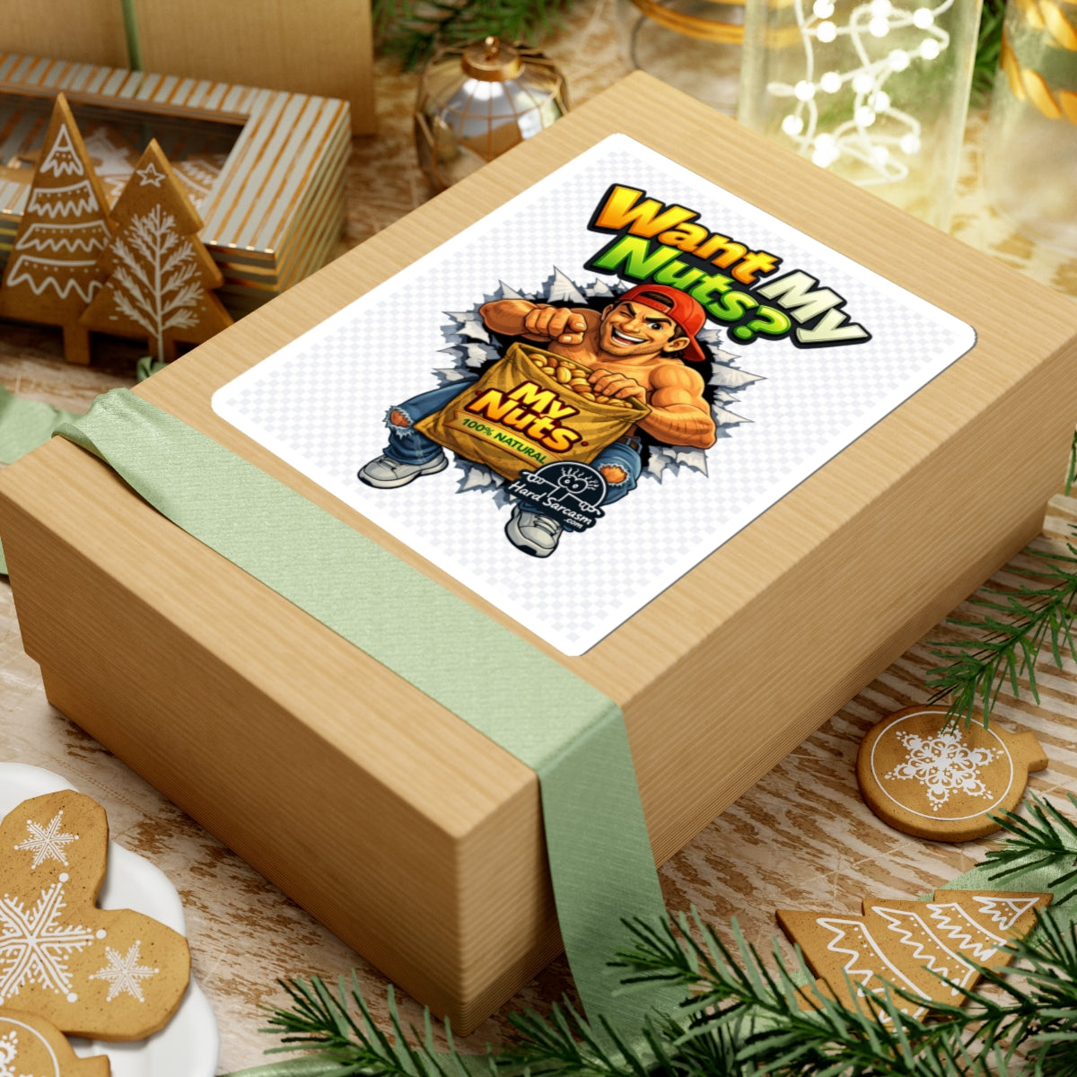 Want my nuts Sticker