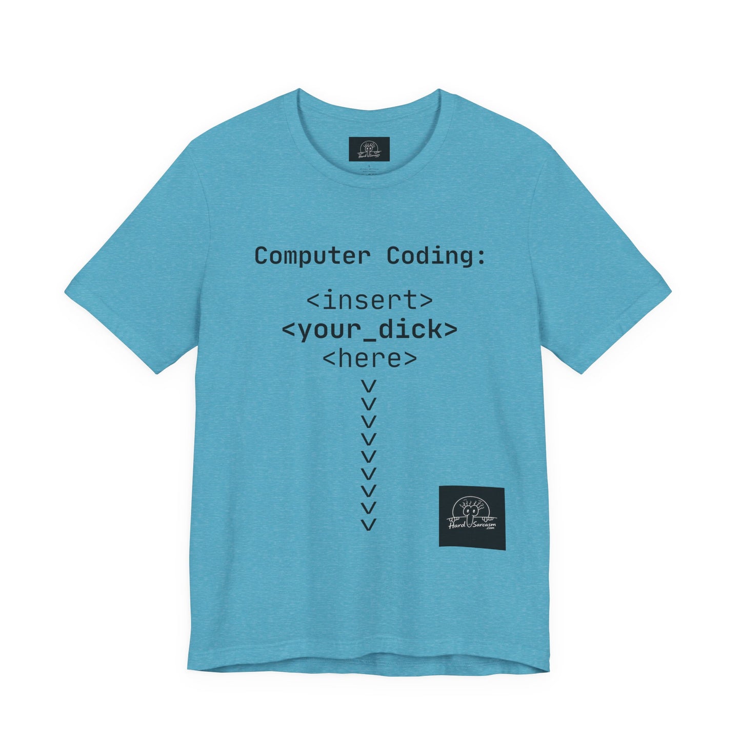 Mature Adult Shirt | Computer Coding: <insert> <your_d*ck> <here> T-Shirt | Funny Women Programmer Tee | Geek Humor