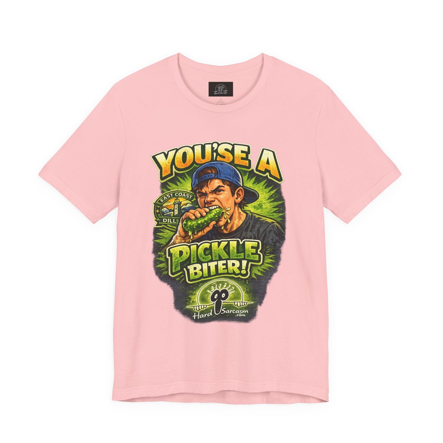 Youse a Pickle Biter Graphic Tee | Pickle Eating Humor T-Shirt | Adult Humor | Sarcastic Shirt