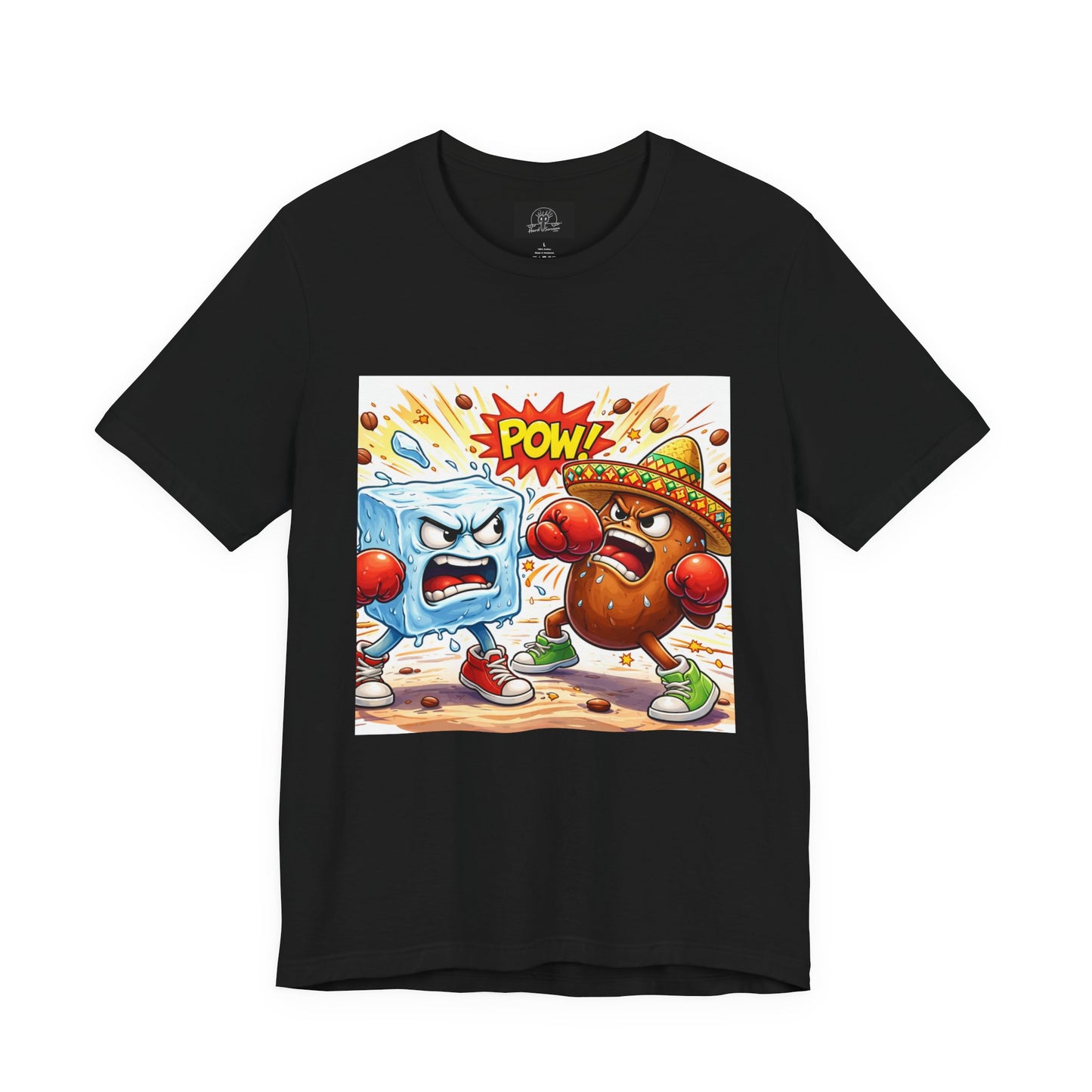 Ice vs Bean Boxing Tee Draw | Cartoon Immigration Fight POW!