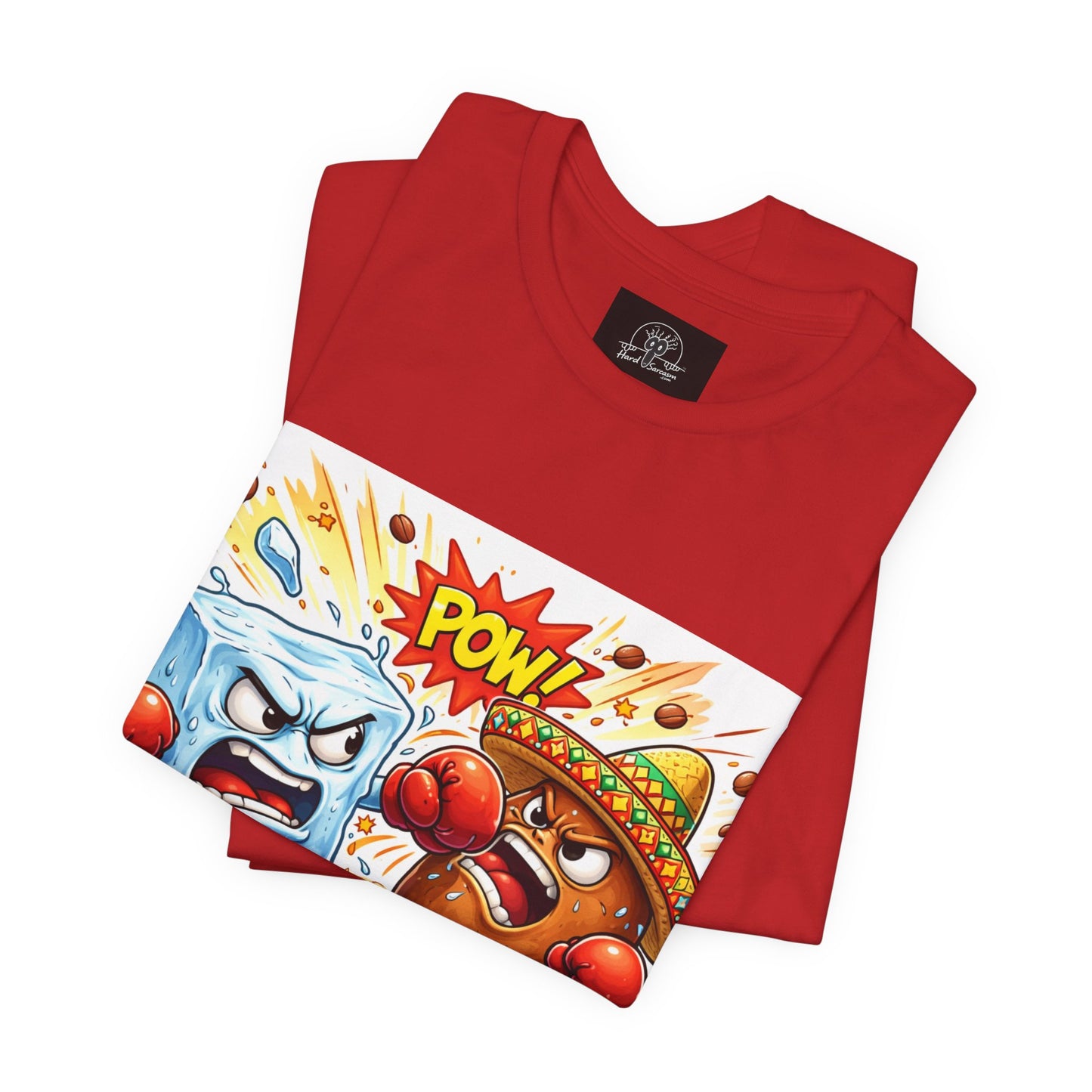 Ice vs Bean Boxing Tee Draw | Cartoon Immigration Fight POW!