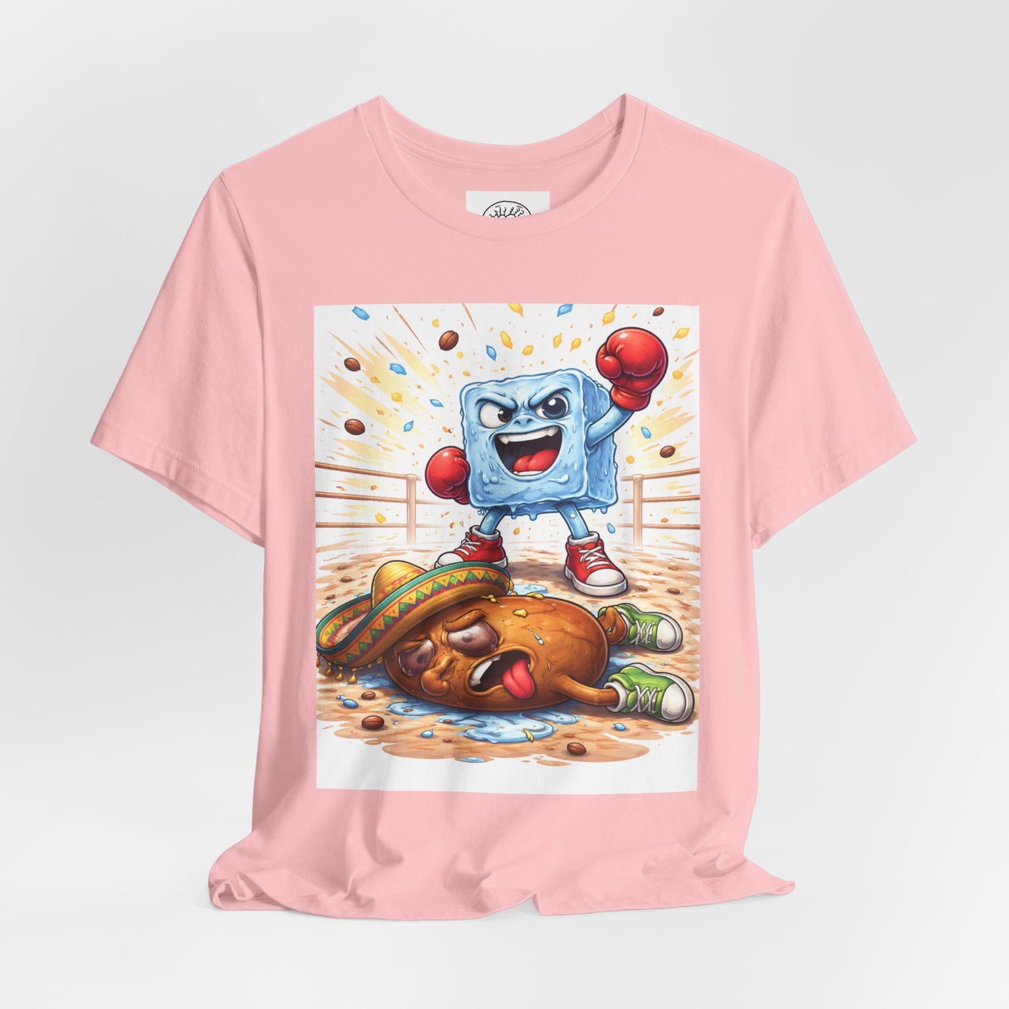 Ice wins  vs Bean T-Shirt | Cartoon Immigration Fight Tee