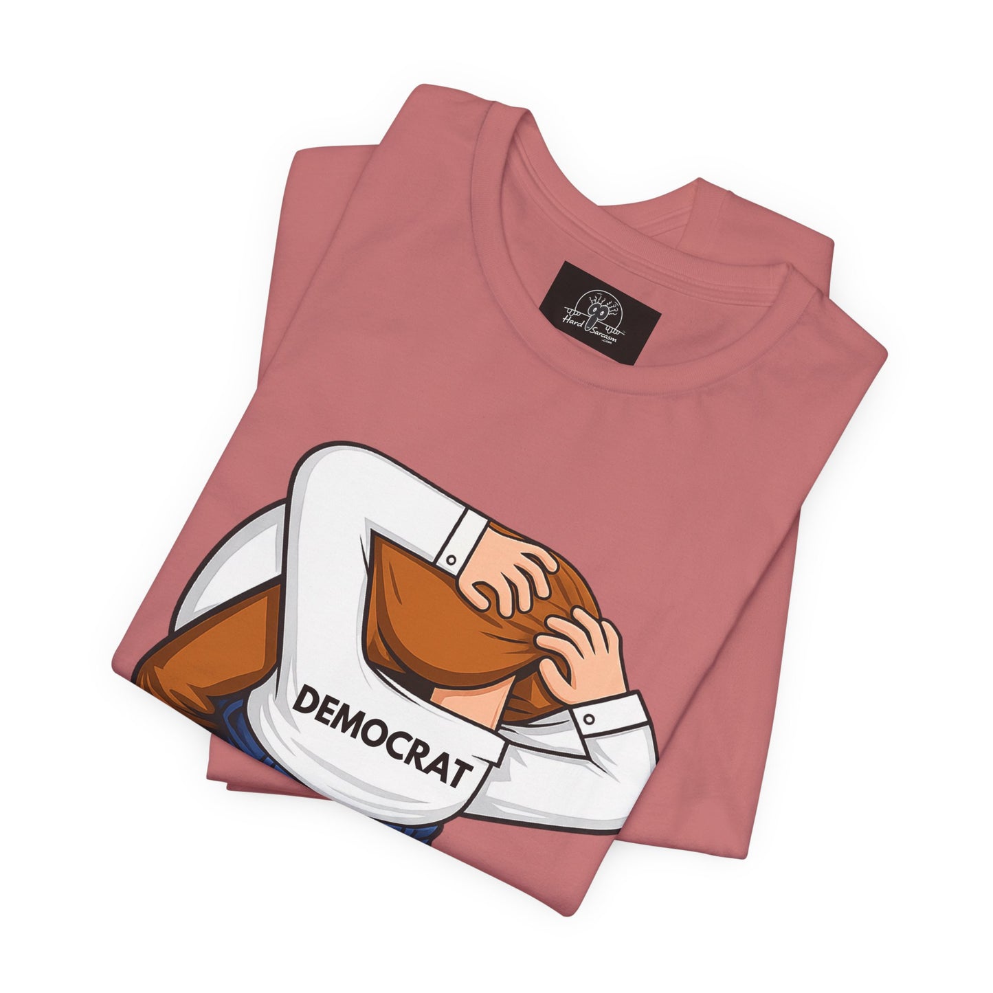 Democrat Head-in-Ass Cartoon Tee | Political Satire Shirt