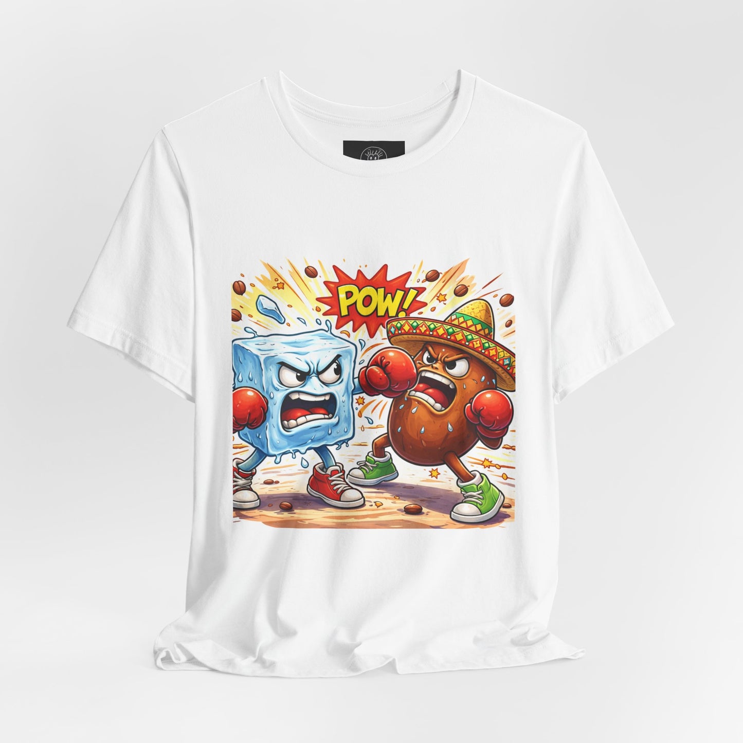 Ice vs Bean Boxing Tee Draw | Cartoon Immigration Fight POW!