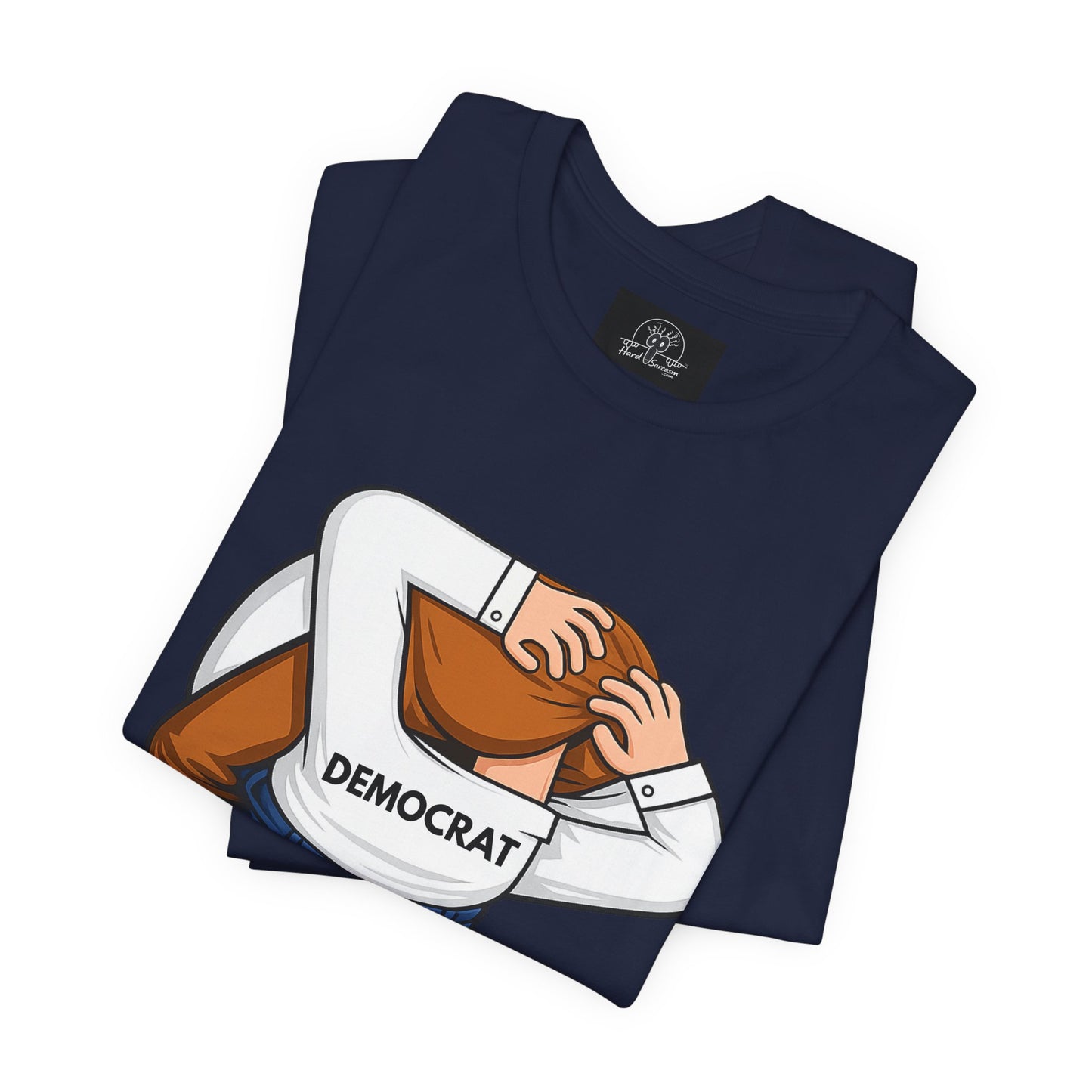 Democrat Head-in-Ass Cartoon Tee | Political Satire Shirt