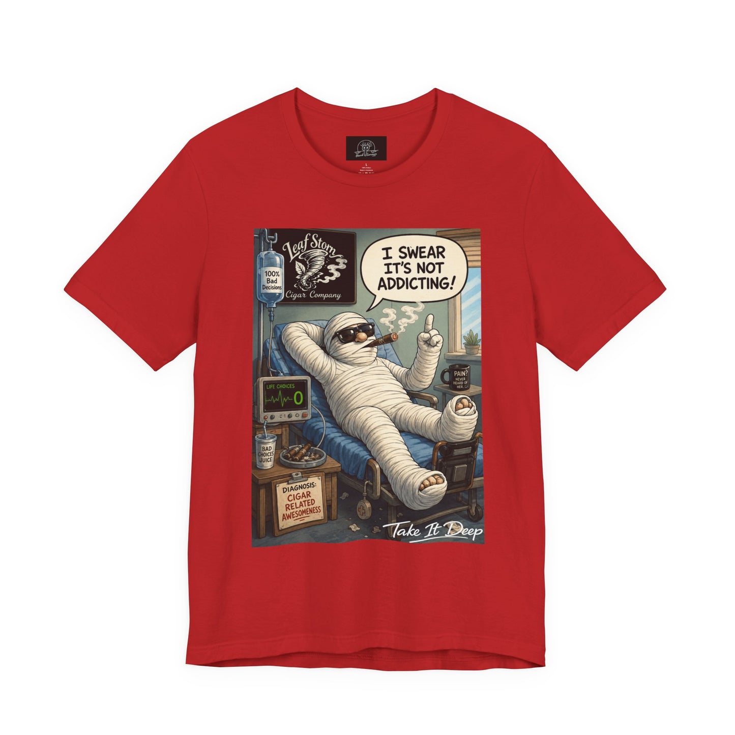 Hurt man in Recovery I Swear It's Not Addicting T-Shirt |