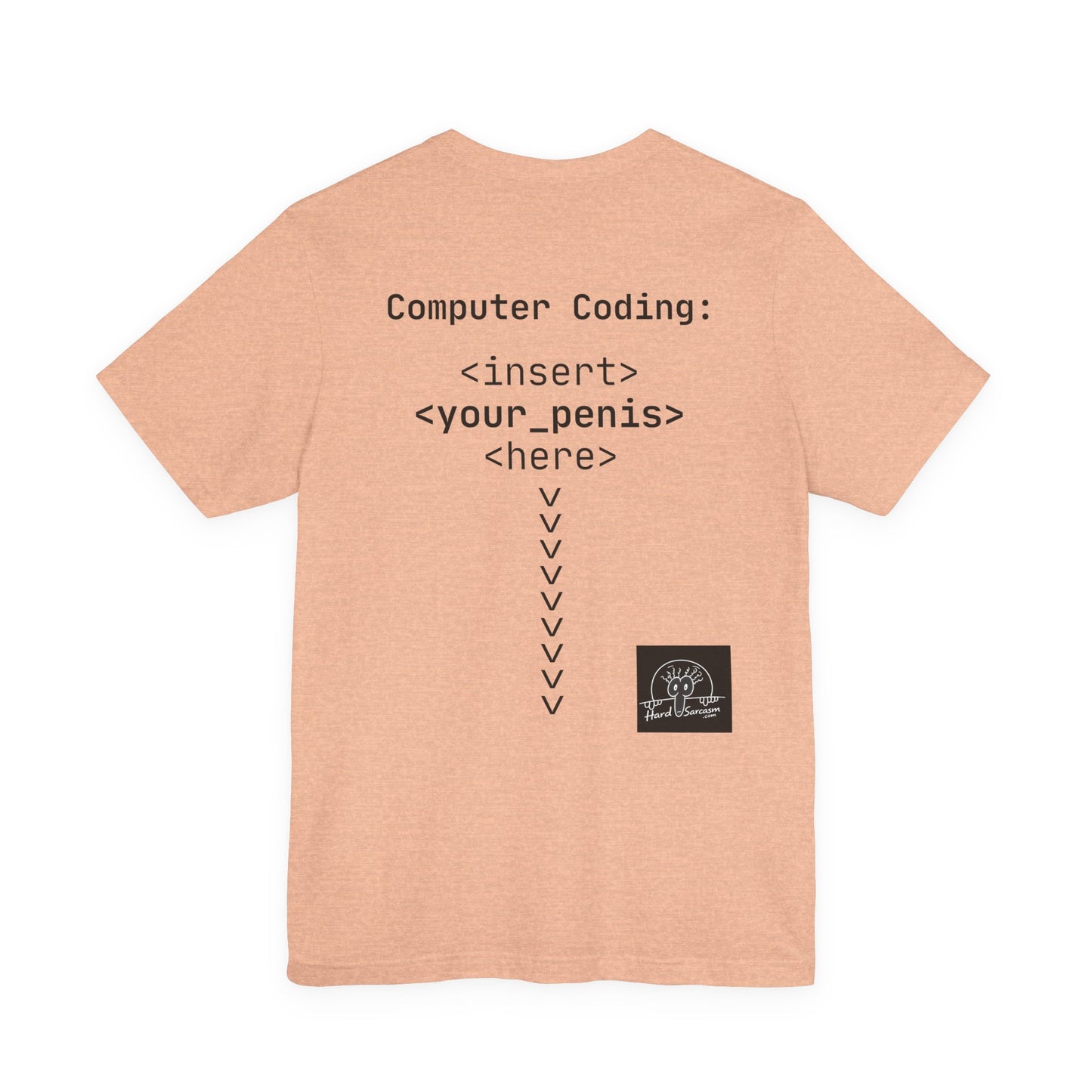 Mature Adult Shirt | Computer Coding: <insert><your_pe**s><here> T-Shirt | Unisex Programmer Humor Tee