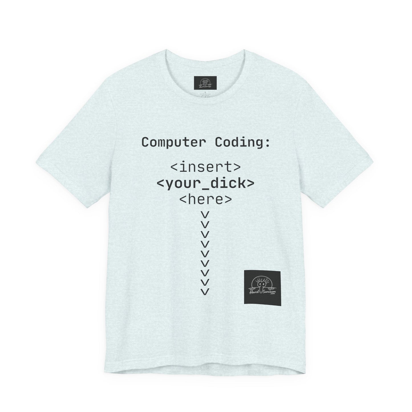 Mature Adult Shirt | Computer Coding: <insert> <your_d*ck> <here> T-Shirt | Funny Women Programmer Tee | Geek Humor
