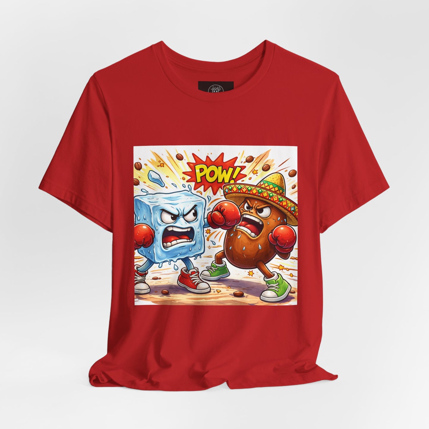 Ice vs Bean Boxing Tee Draw | Cartoon Immigration Fight POW!