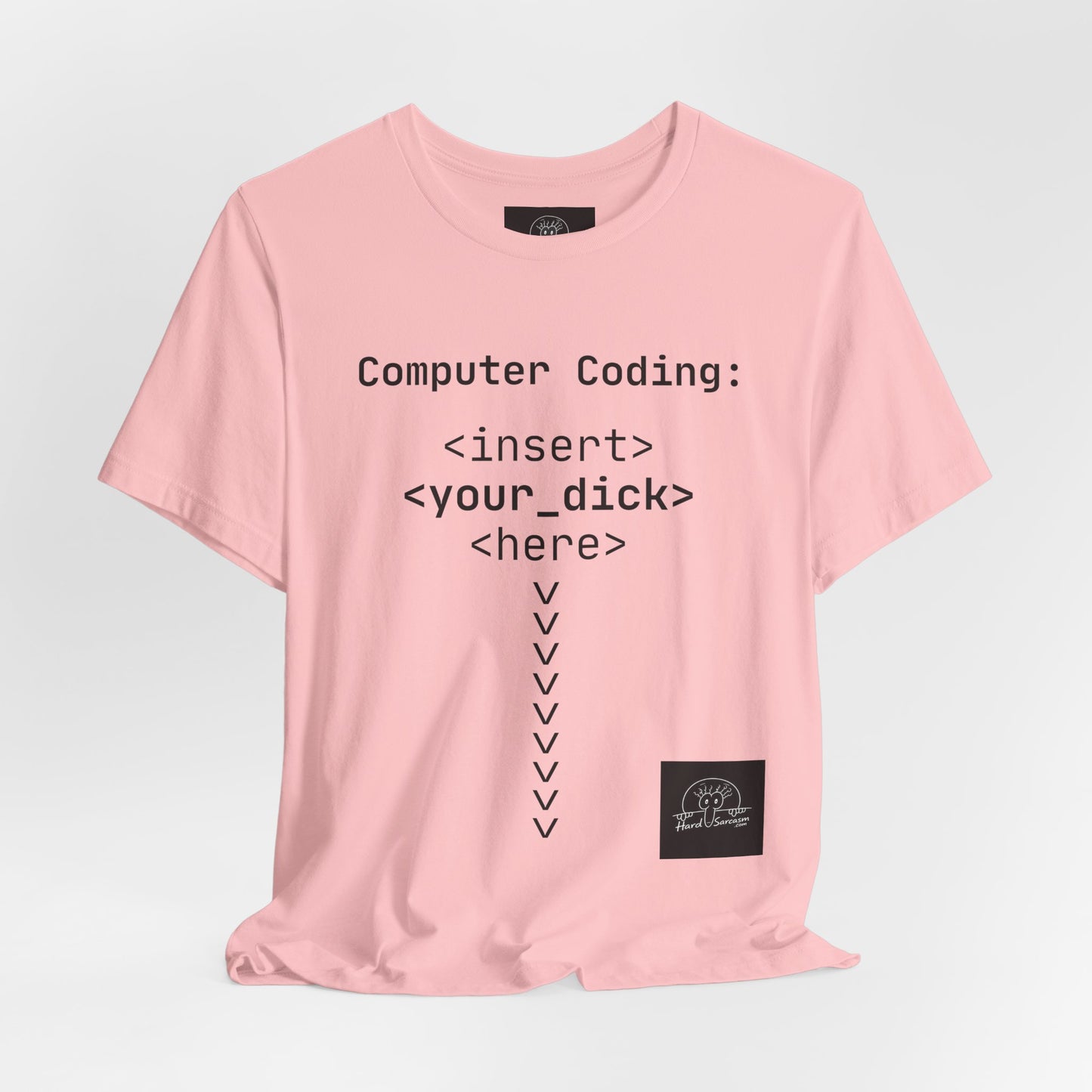 Mature Adult Shirt | Computer Coding: <insert> <your_d*ck> <here> T-Shirt | Funny Women Programmer Tee | Geek Humor