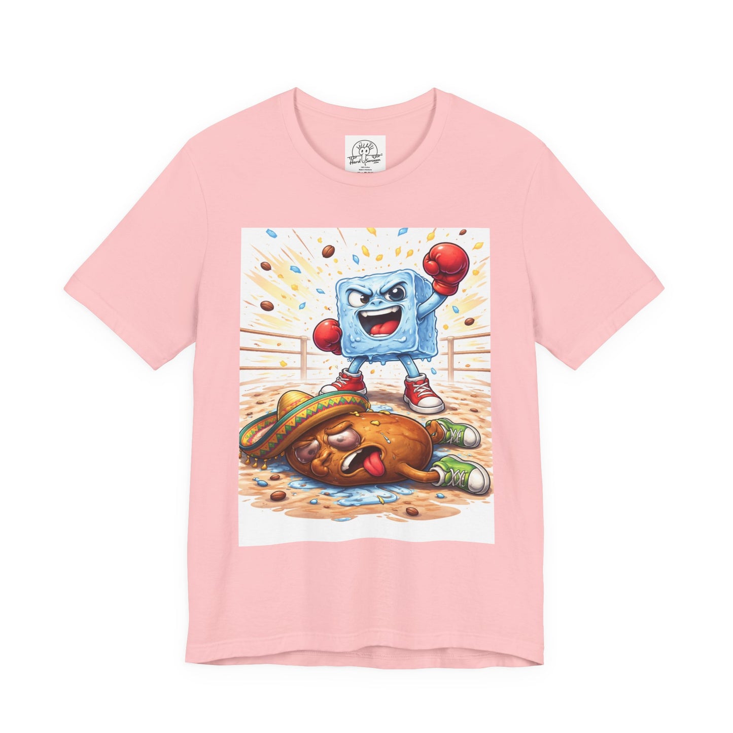 Ice wins  vs Bean T-Shirt | Cartoon Immigration Fight Tee