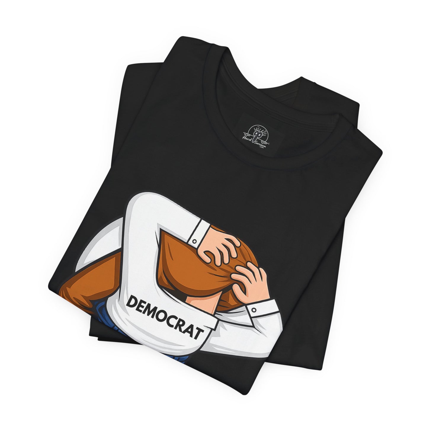 Democrat Head-in-Ass Cartoon Tee | Political Satire Shirt