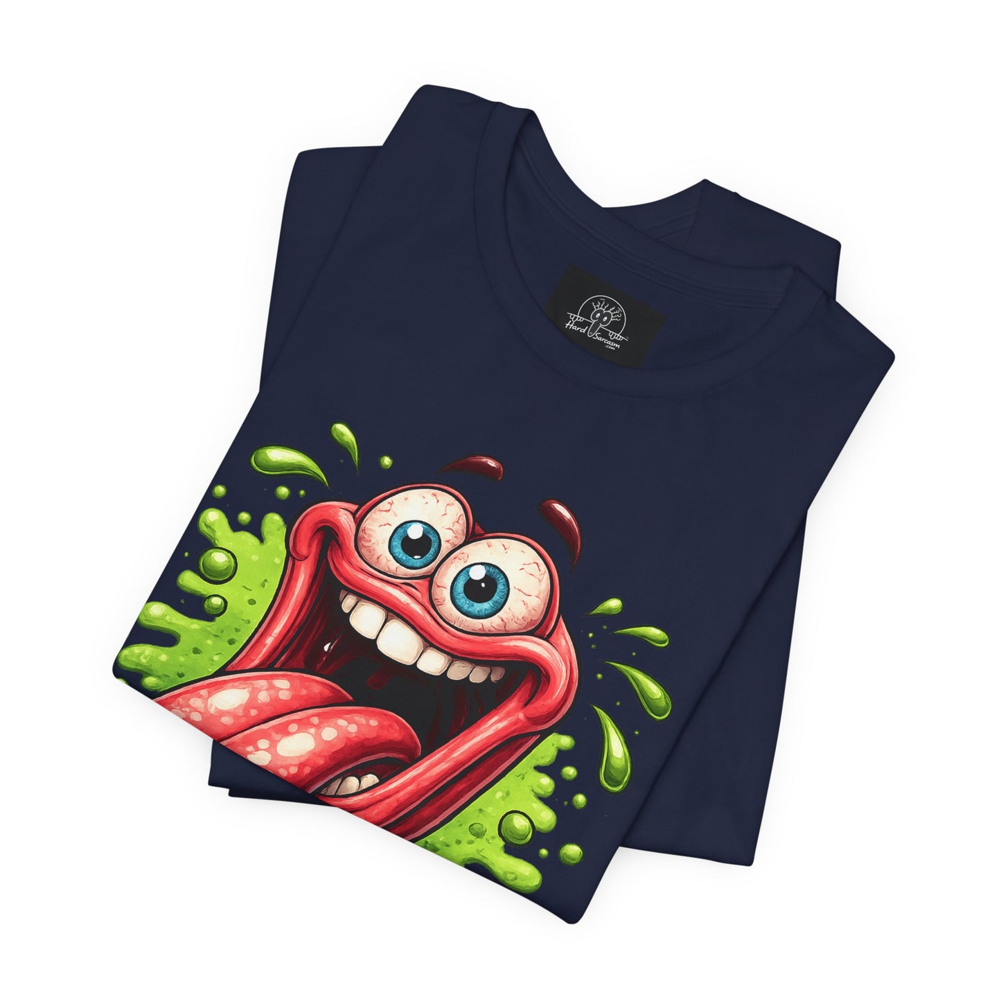 Cartoon Crazy Tongue I Will Lick It Up T Shirt  Funny Graphic Tee
