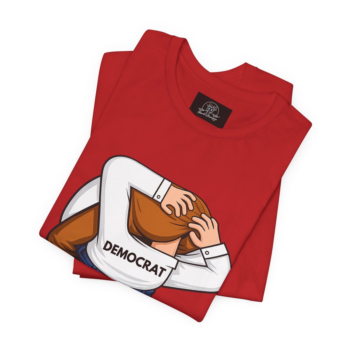 Democrat Head-in-Ass Cartoon Tee | Political Satire Shirt