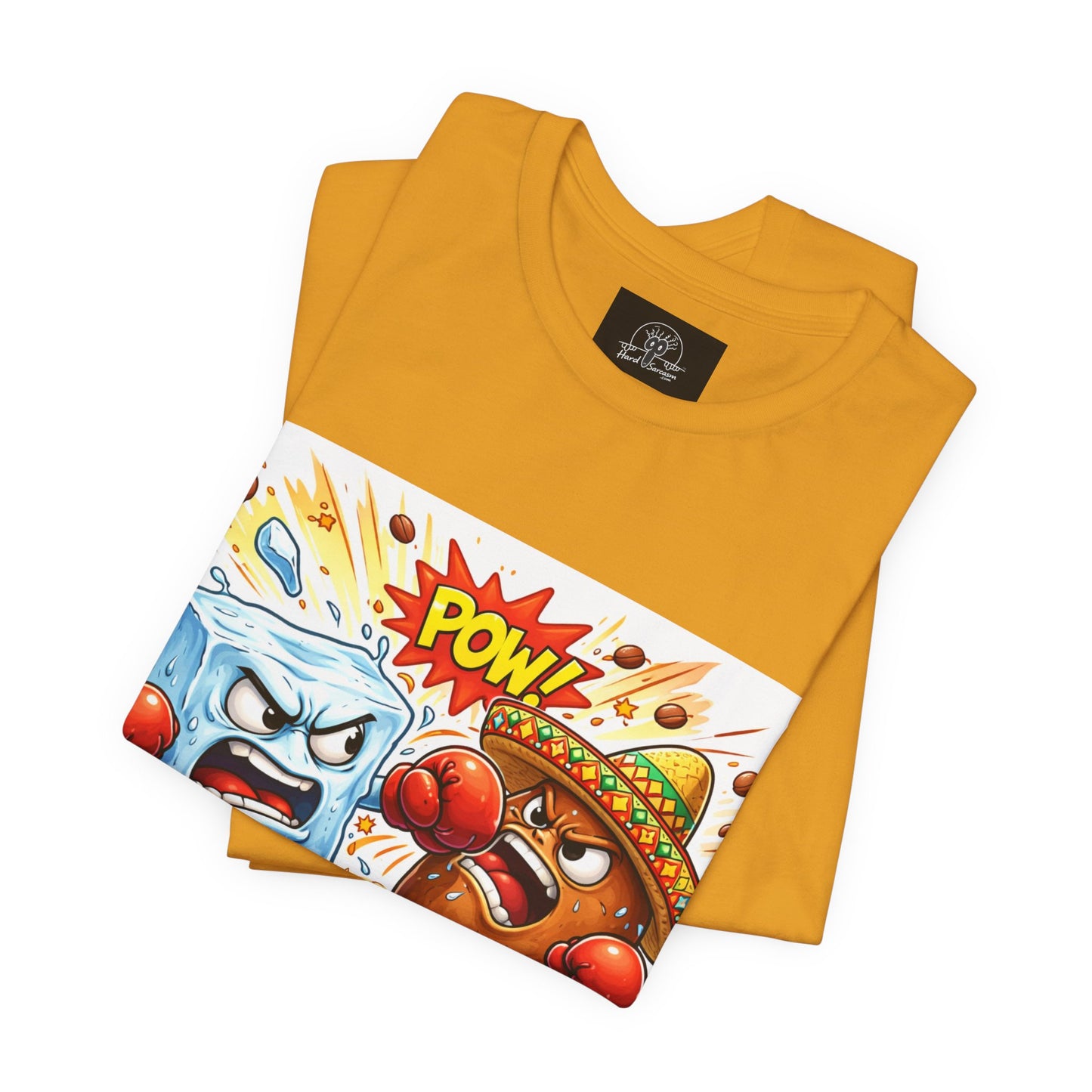 Ice vs Bean Boxing Tee Draw | Cartoon Immigration Fight POW!