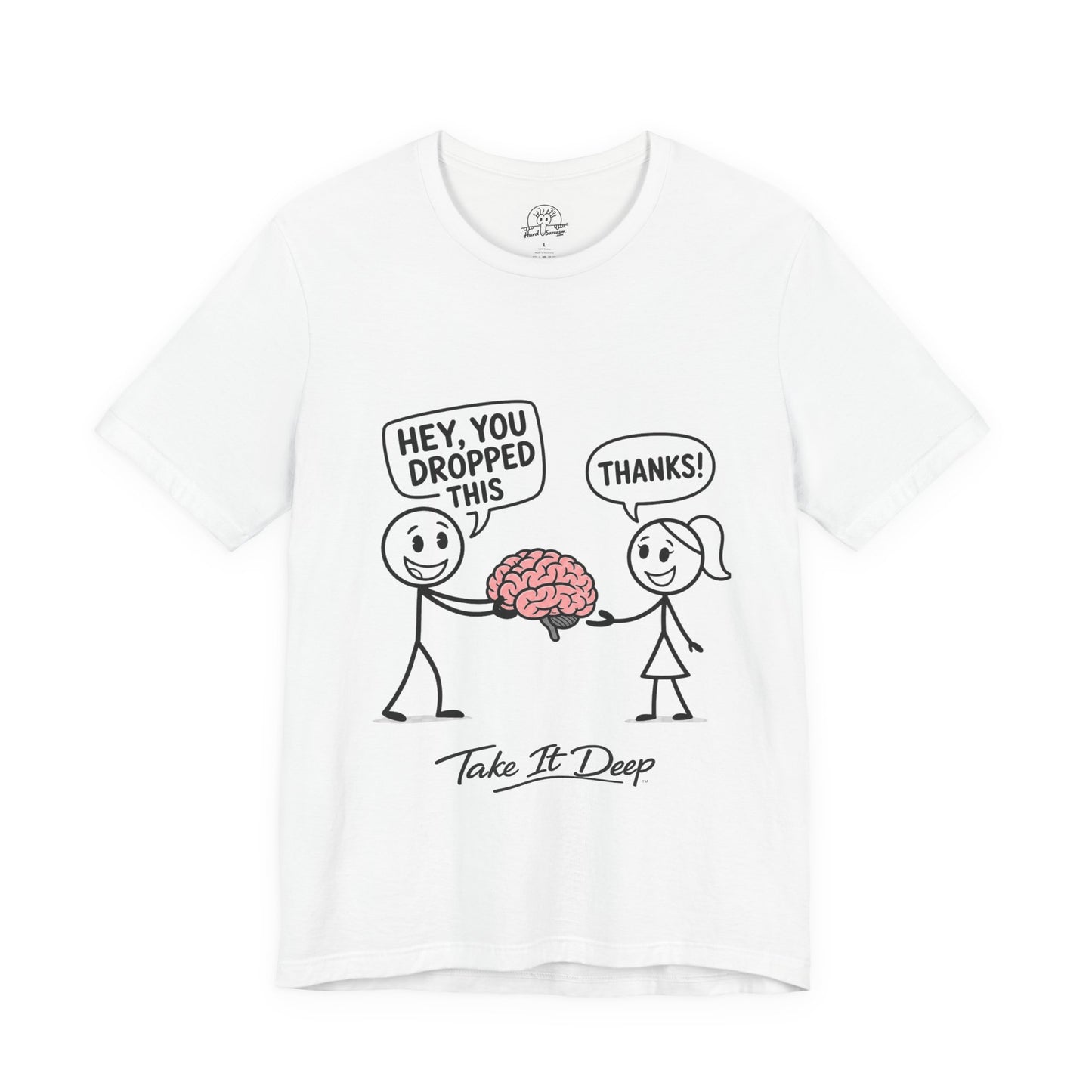 Cartoon brain exchange T-Shirt | Funny mental health tee