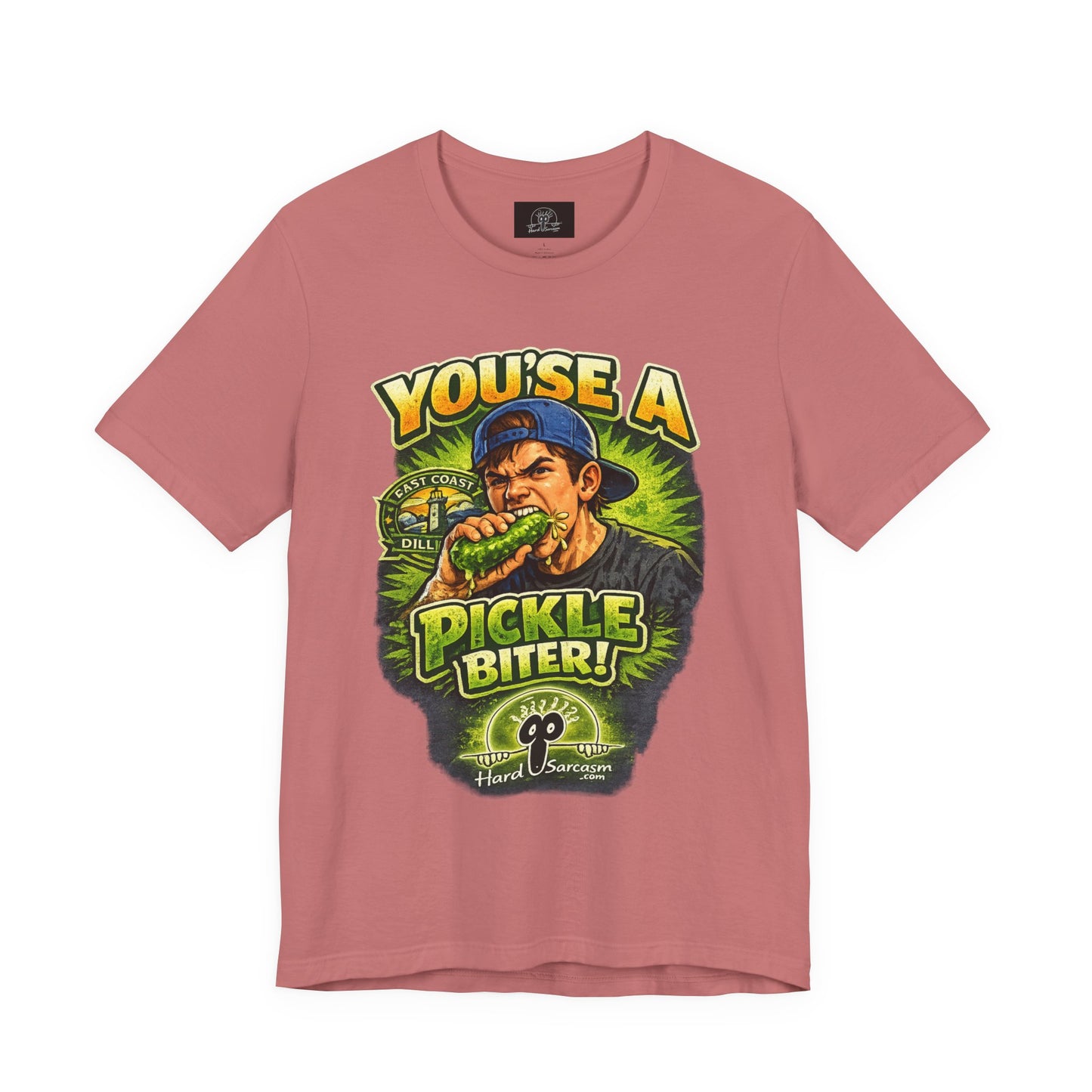 Youse a Pickle Biter Graphic Tee | Pickle Eating Humor T-Shirt | Adult Humor | Sarcastic Shirt