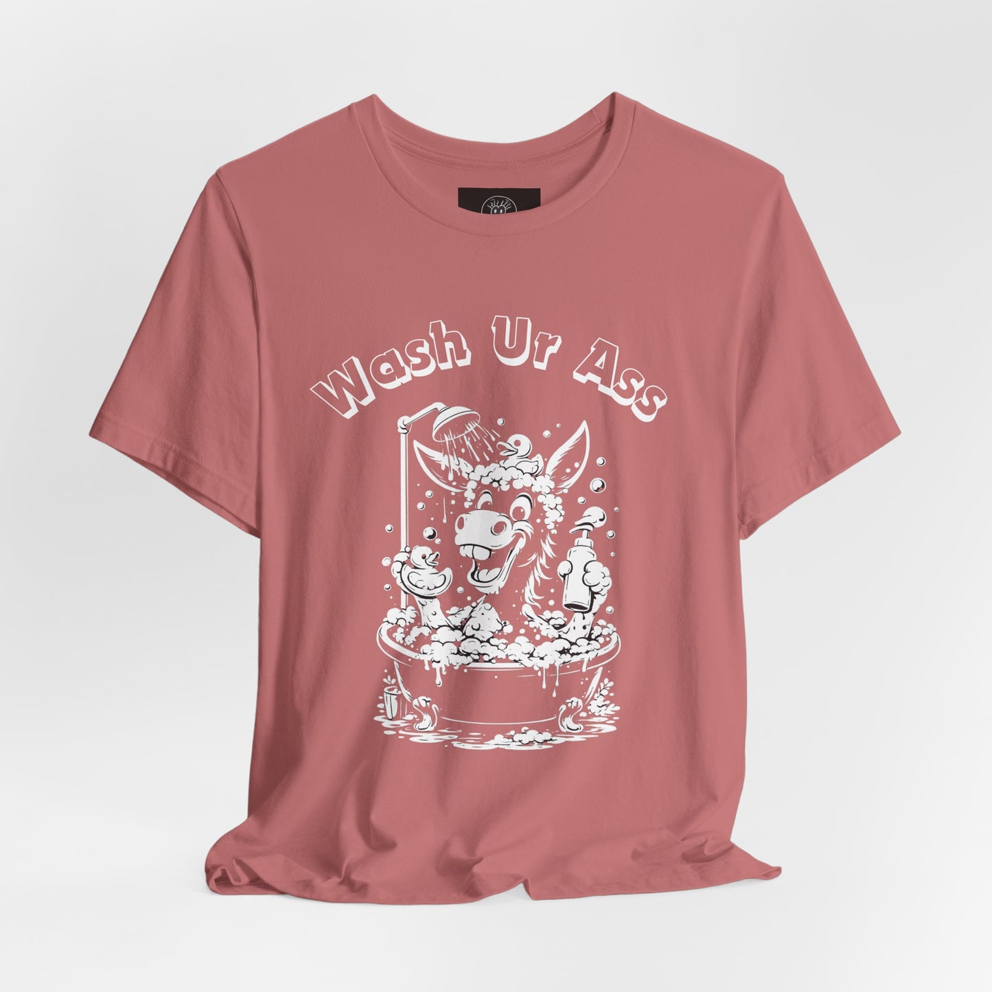 Funny Donkey Shower Graphic Tee | Wash Your Ass Reminder T-Shirt