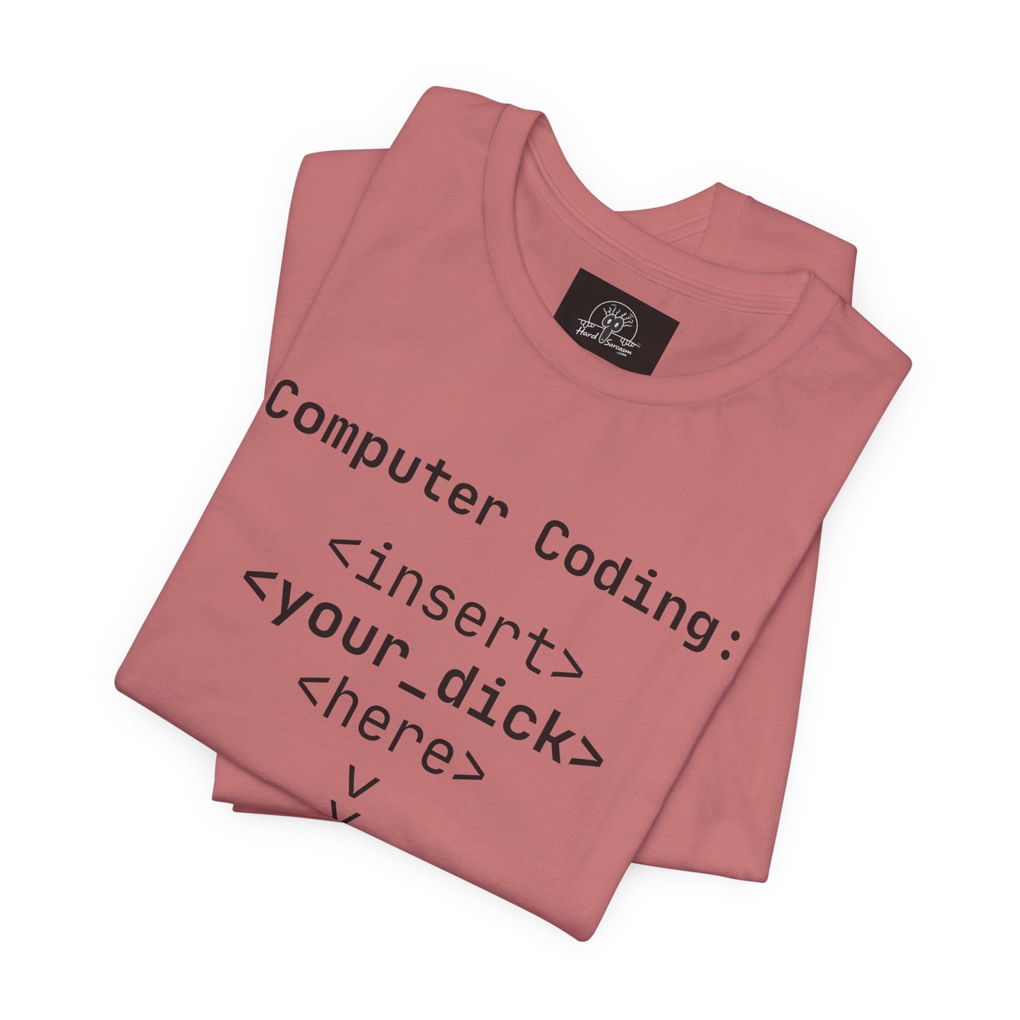 Mature Adult Shirt | Computer Coding: <insert> <your_d*ck> <here> T-Shirt | Funny Women Programmer Tee | Geek Humor