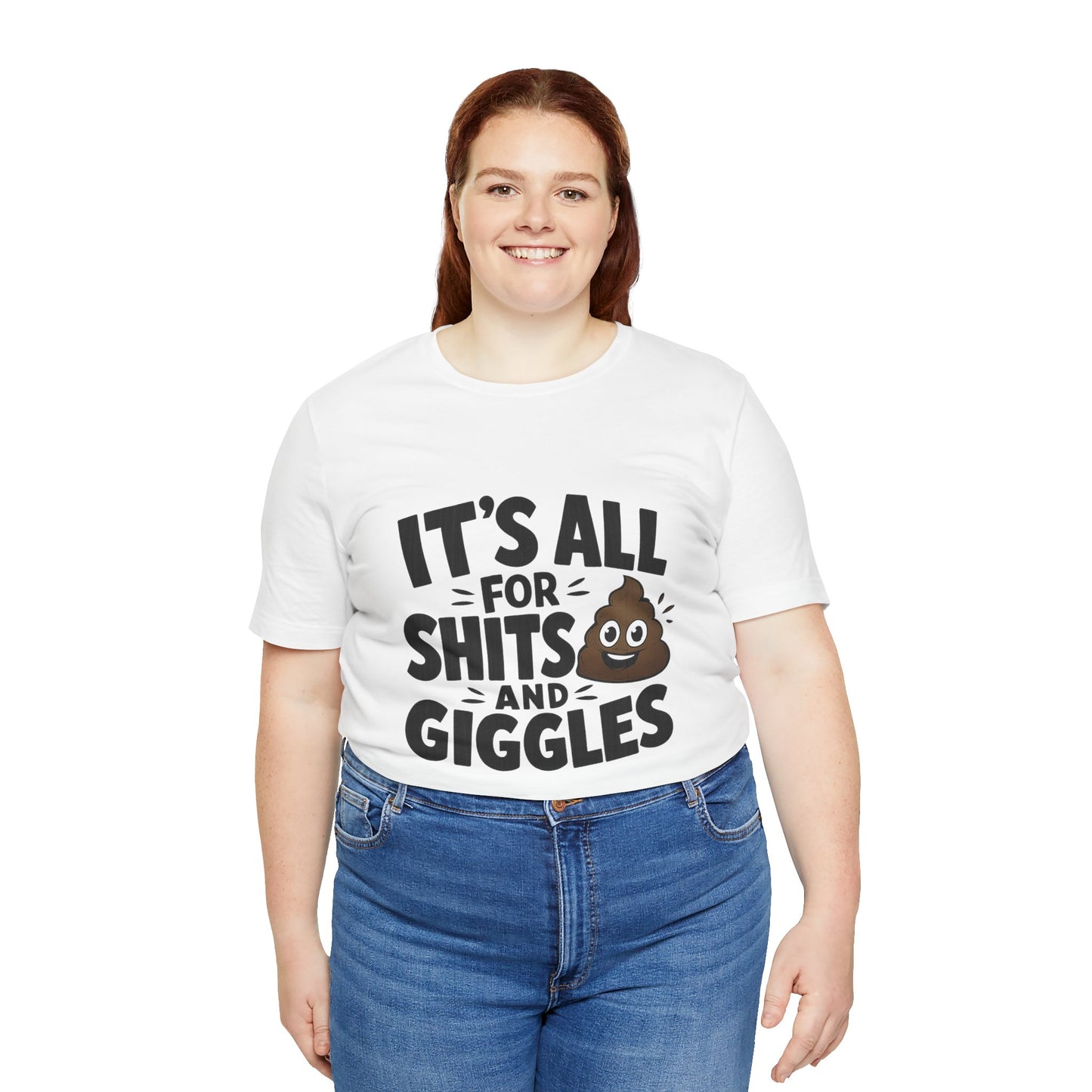 Its All for Shits and Giggles T-Shirt | Funny Poop Emoji Shirt