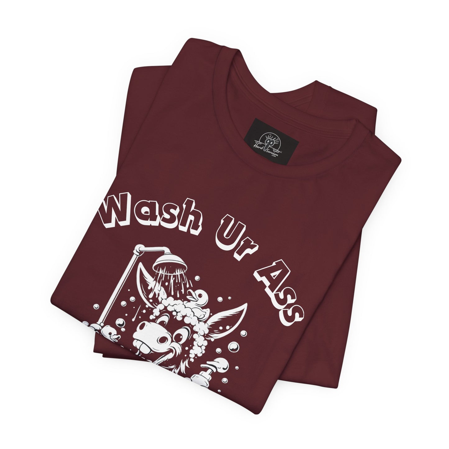 Funny Donkey Shower Graphic Tee | Wash Your Ass Reminder T-Shirt