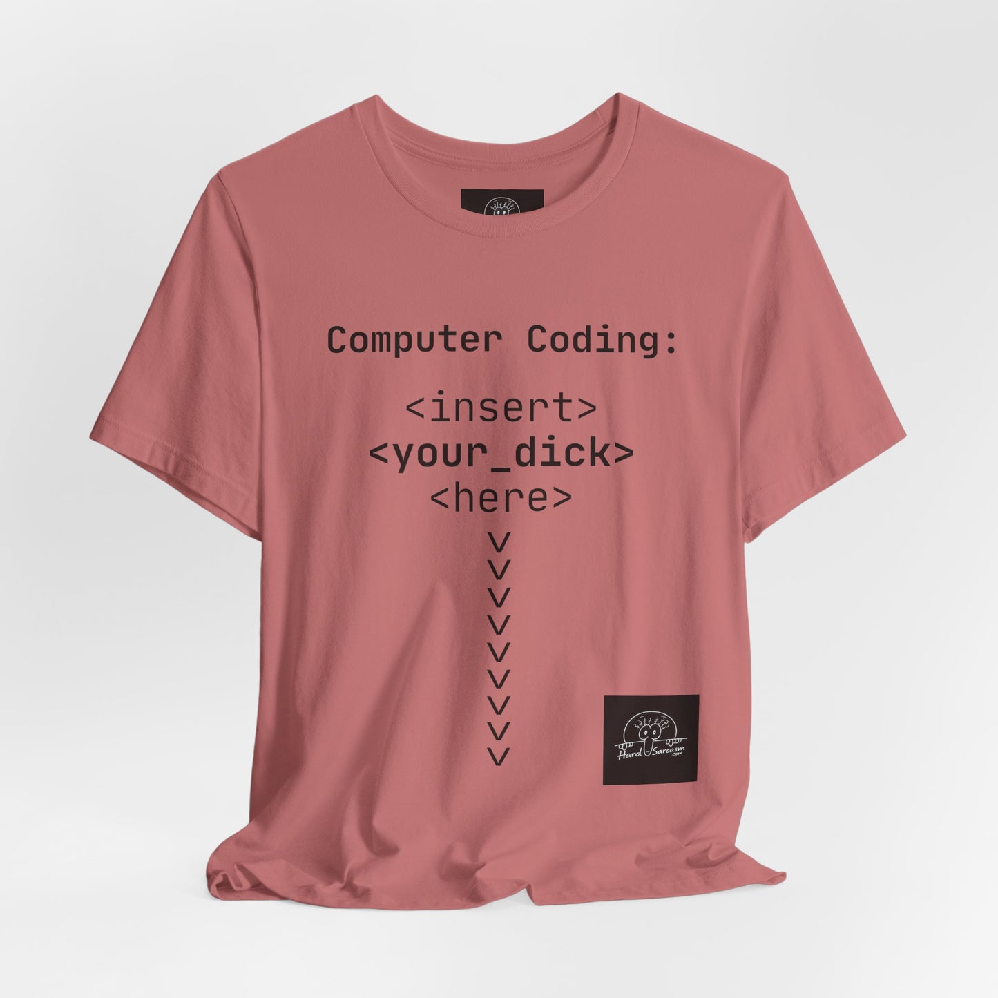 Mature Adult Shirt | Computer Coding: <insert> <your_d*ck> <here> T-Shirt | Funny Women Programmer Tee | Geek Humor