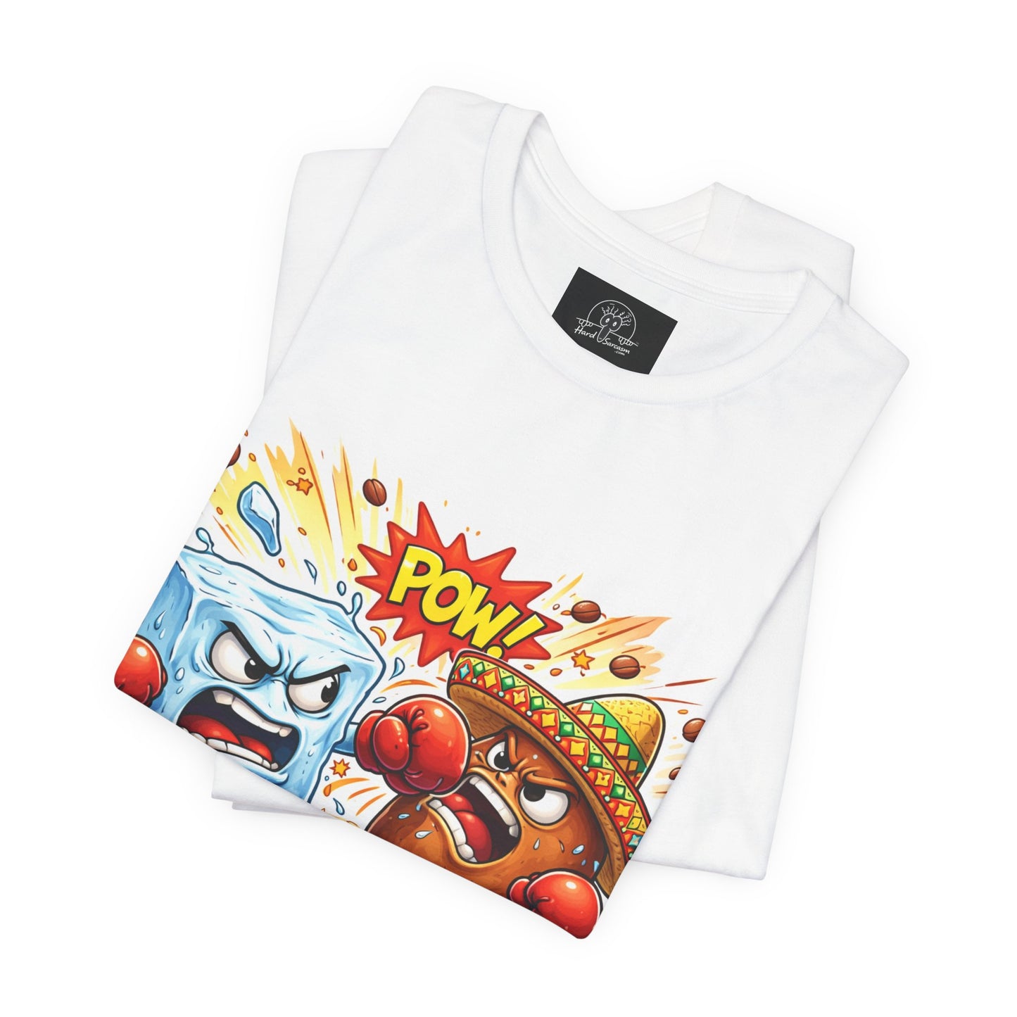 Ice vs Bean Boxing Tee Draw | Cartoon Immigration Fight POW!