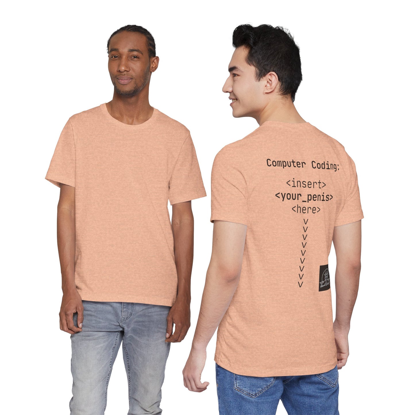 Mature Adult Shirt | Computer Coding: <insert><your_pe**s><here> T-Shirt | Unisex Programmer Humor Tee
