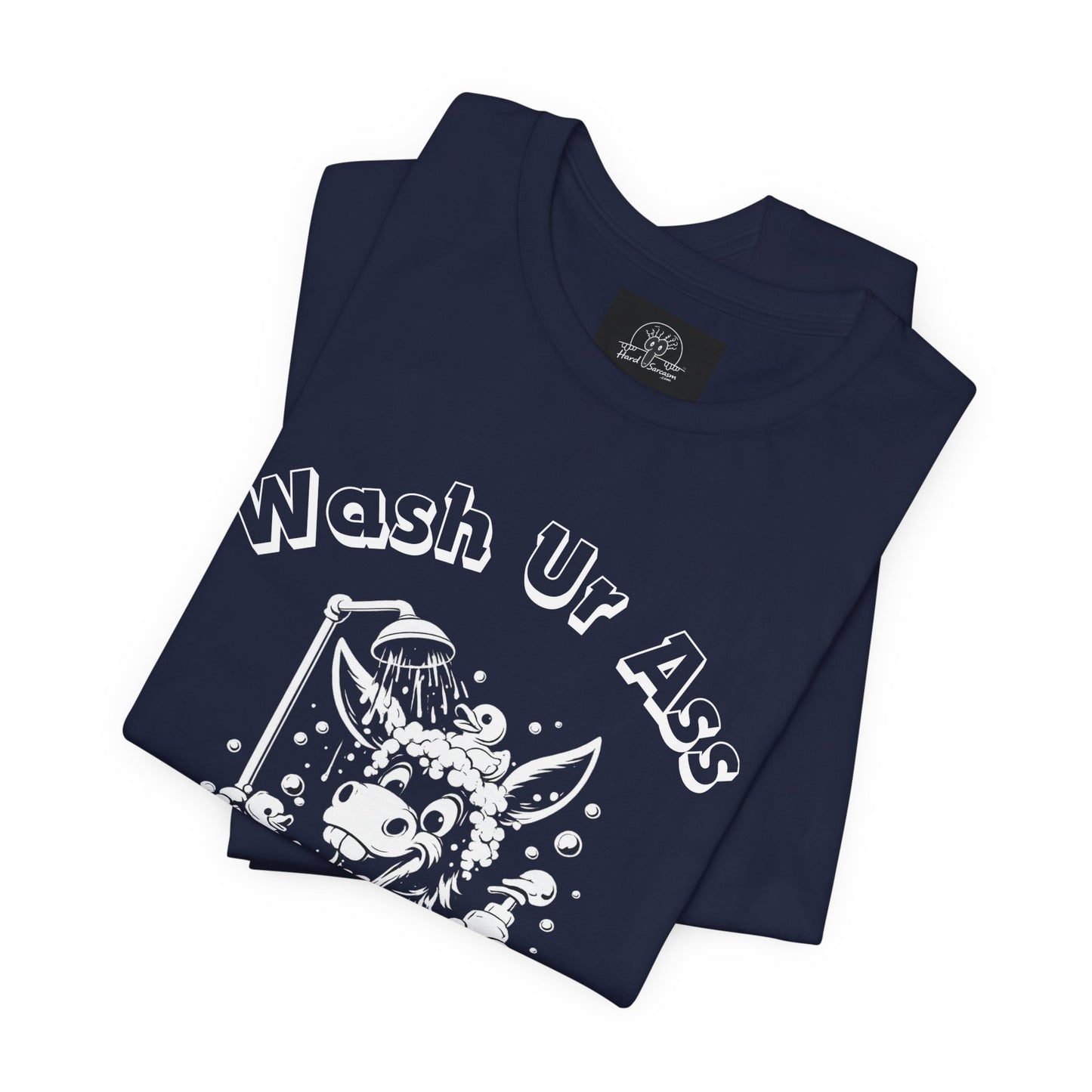 Funny Donkey Shower Graphic Tee | Wash Your Ass Reminder T-Shirt