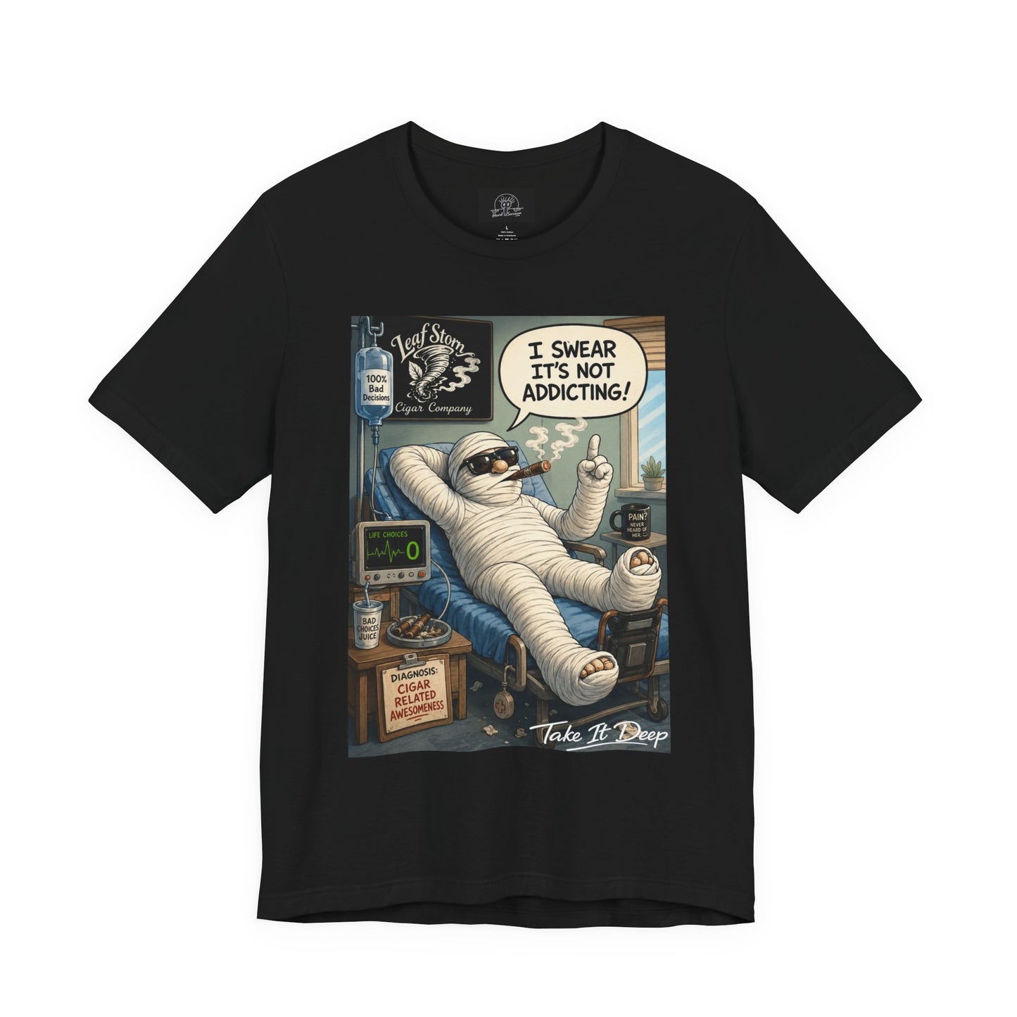 Hurt man in Recovery I Swear It's Not Addicting T-Shirt |