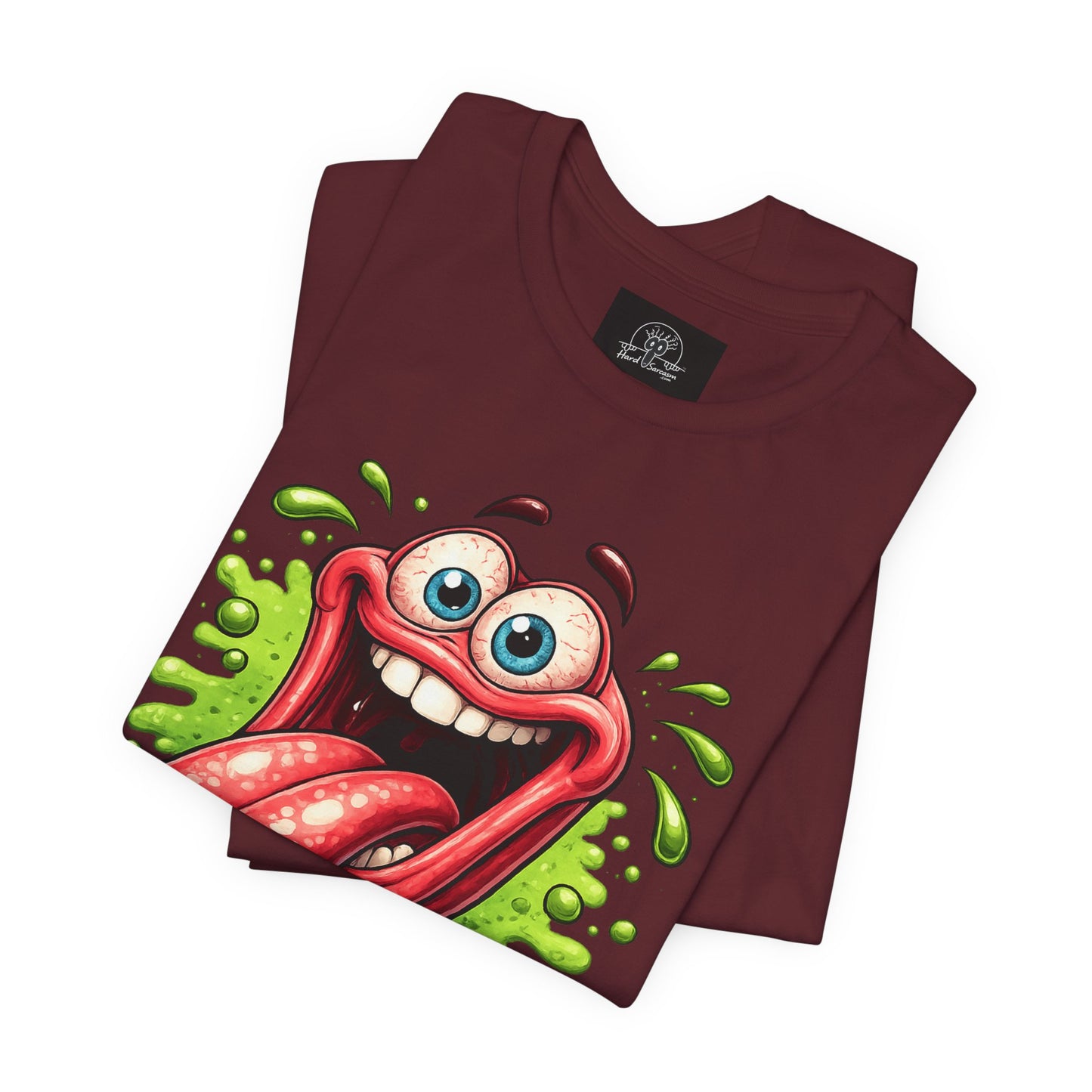 Cartoon Crazy Tongue I Will Lick It Up T Shirt  Funny Graphic Tee