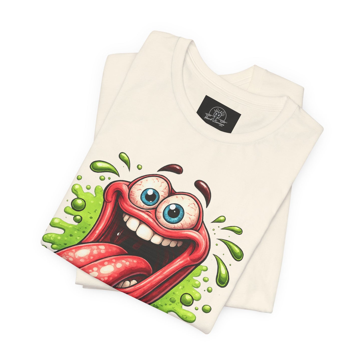 Cartoon Crazy Tongue I Will Lick It Up T Shirt  Funny Graphic Tee