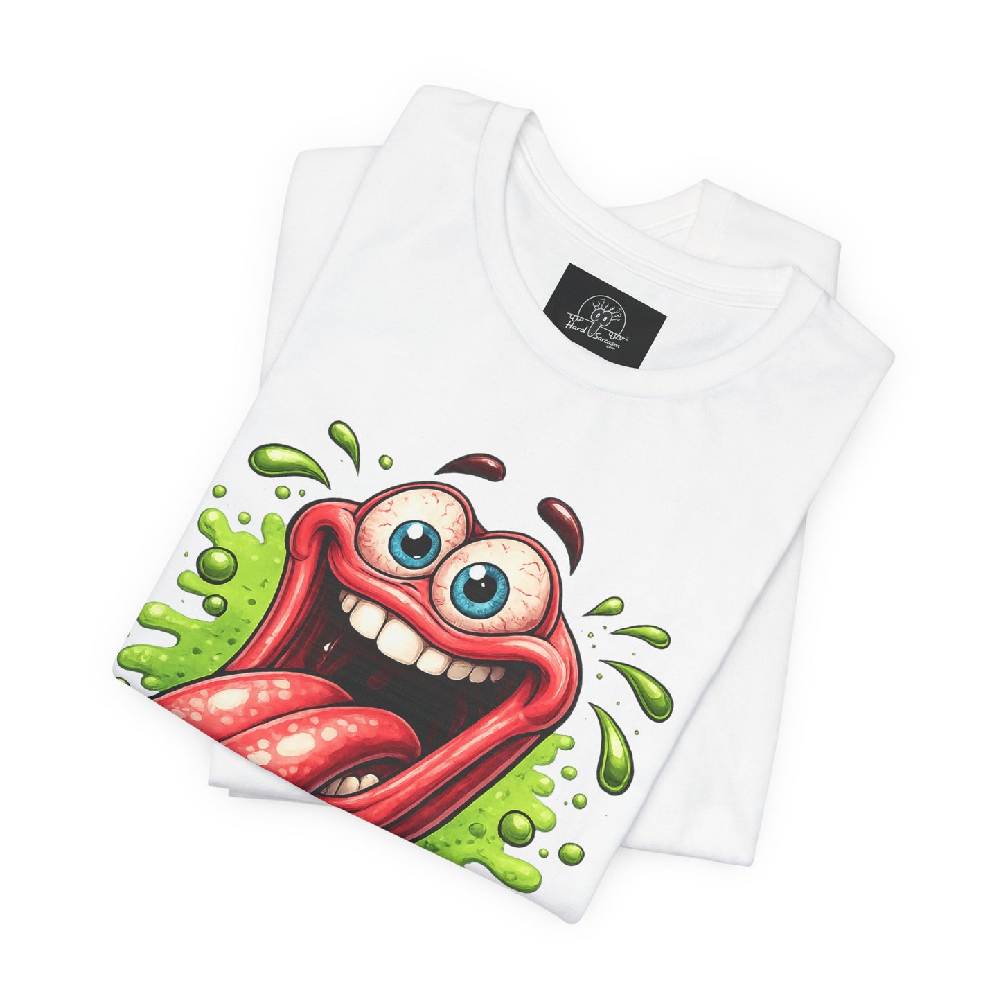 Cartoon Crazy Tongue I Will Lick It Up T Shirt  Funny Graphic Tee