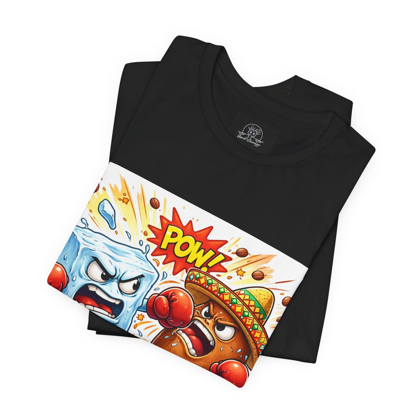 Ice vs Bean Boxing Tee Draw | Cartoon Immigration Fight POW!
