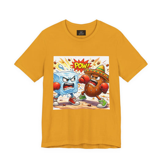Ice vs Bean Boxing Tee Draw | Cartoon Immigration Fight POW!