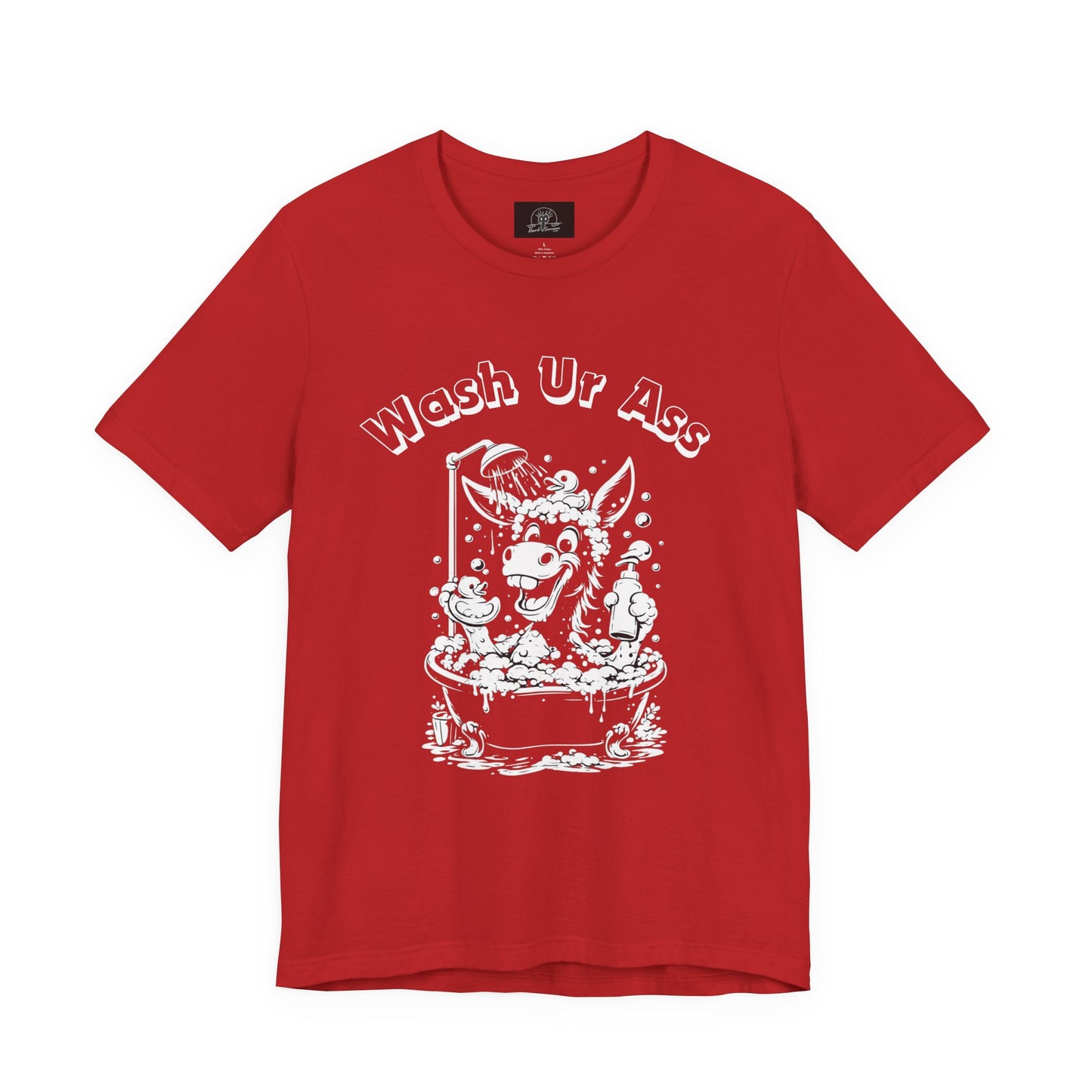 Funny Donkey Shower Graphic Tee | Wash Your Ass Reminder T-Shirt