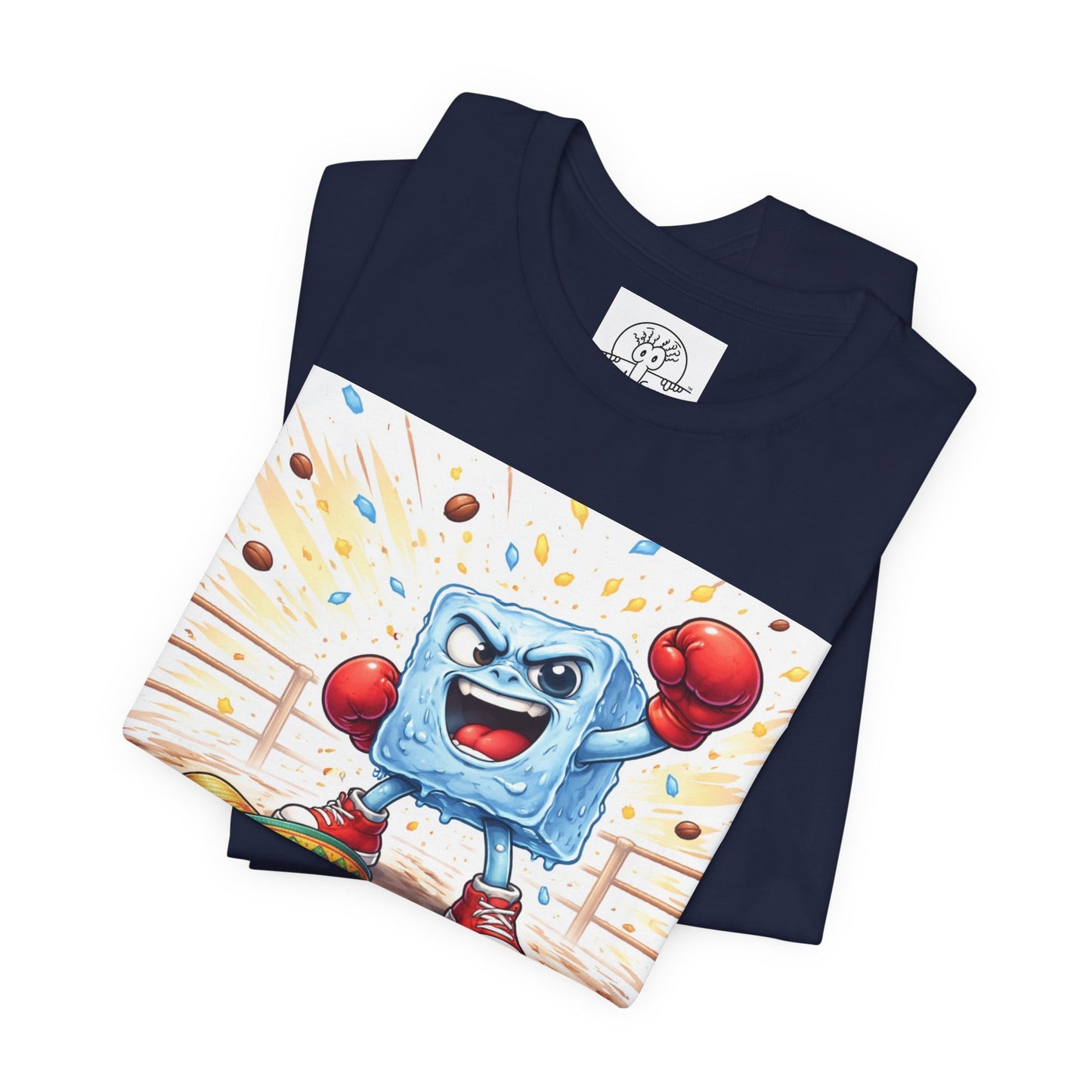 Ice wins  vs Bean T-Shirt | Cartoon Immigration Fight Tee