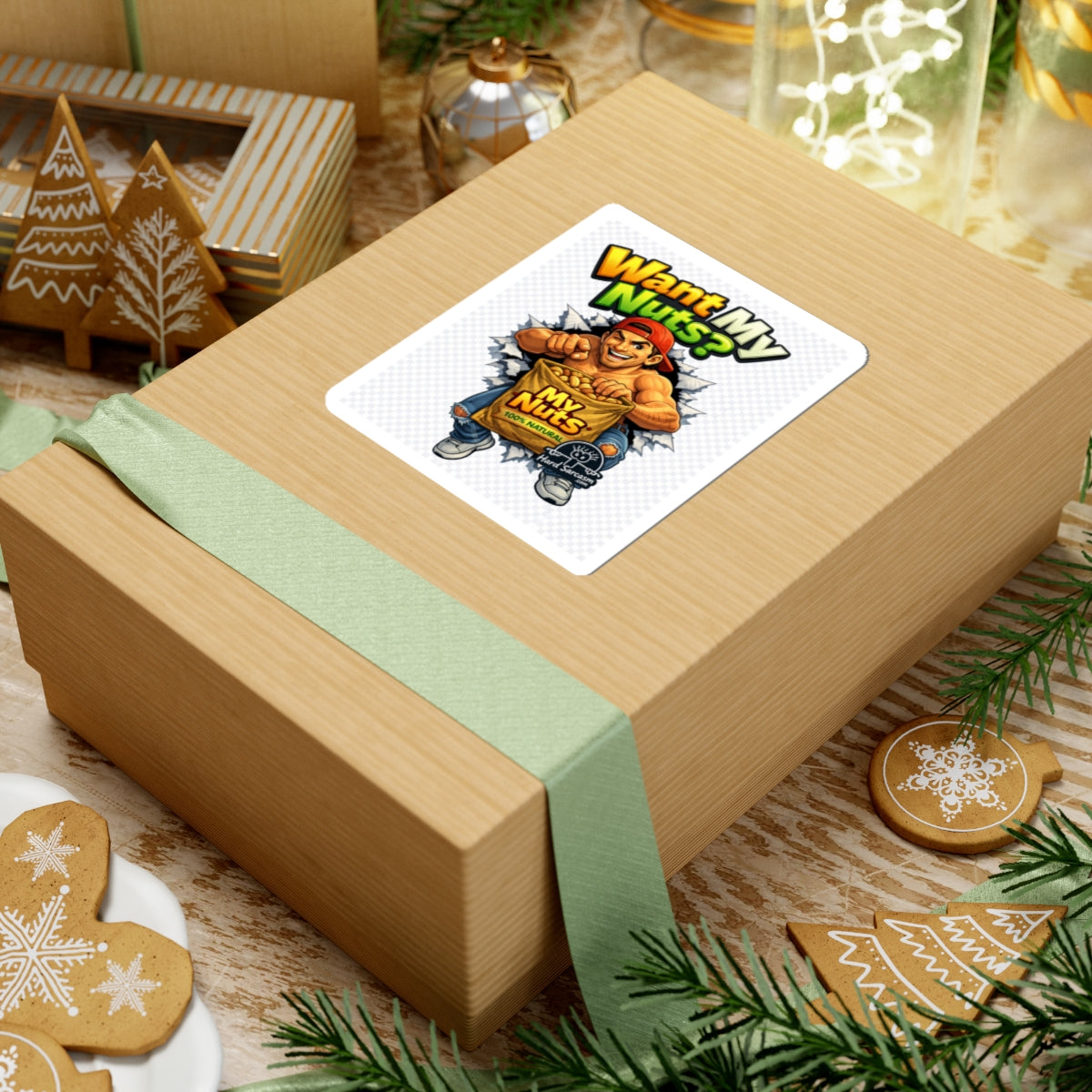 Want my nuts Sticker