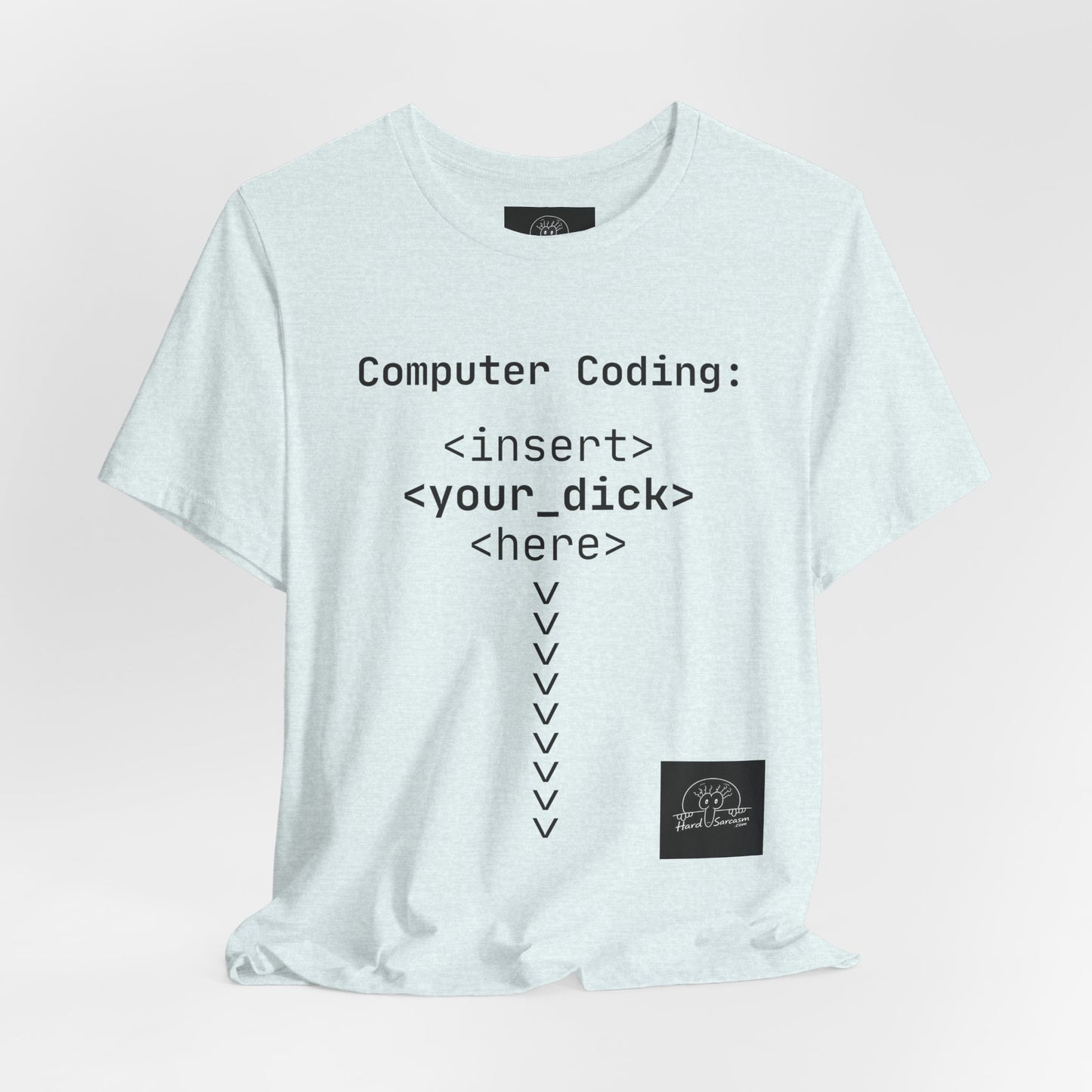 Mature Adult Shirt | Computer Coding: <insert> <your_d*ck> <here> T-Shirt | Funny Women Programmer Tee | Geek Humor