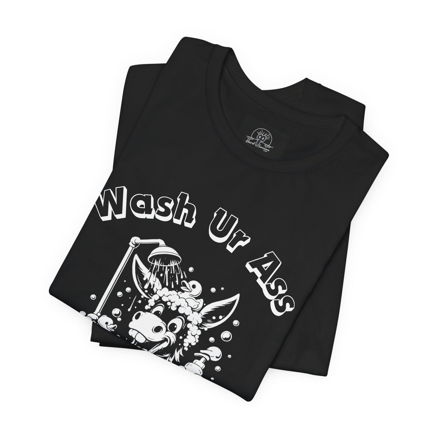 Funny Donkey Shower Graphic Tee | Wash Your Ass Reminder T-Shirt