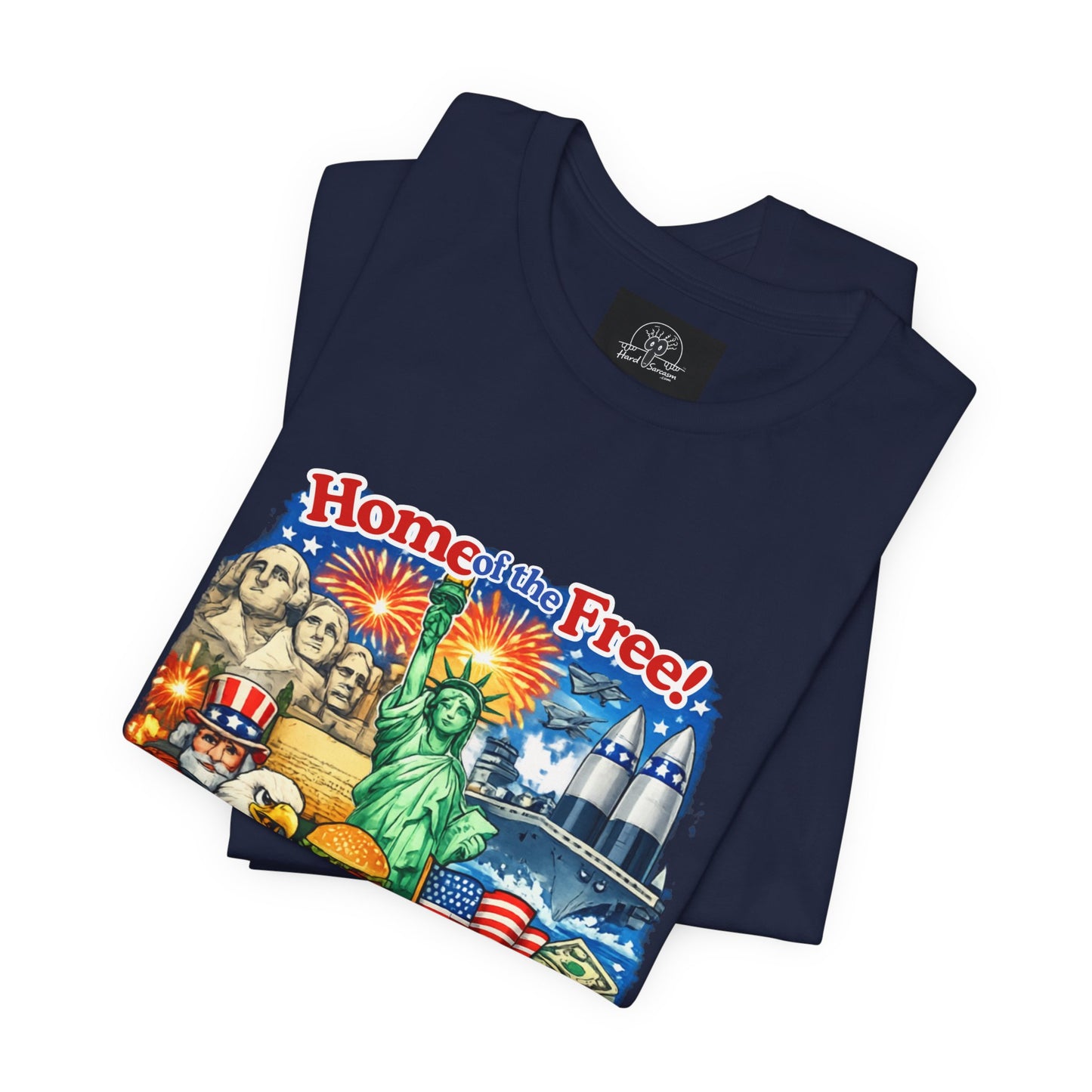 Home of the Free Home of the Brave Tee | Patriotic USA Flag Statuescape