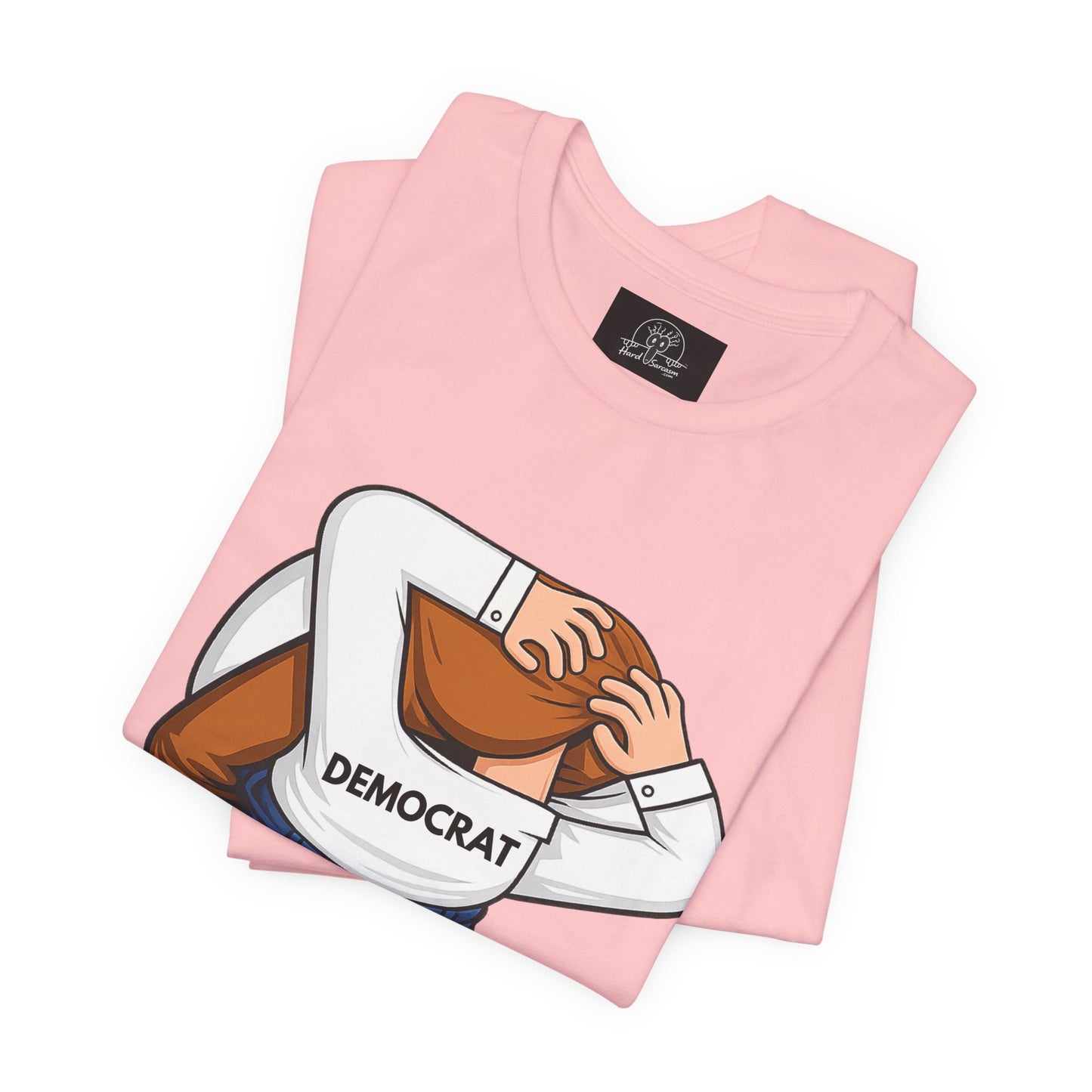 Democrat Head-in-Ass Cartoon Tee | Political Satire Shirt