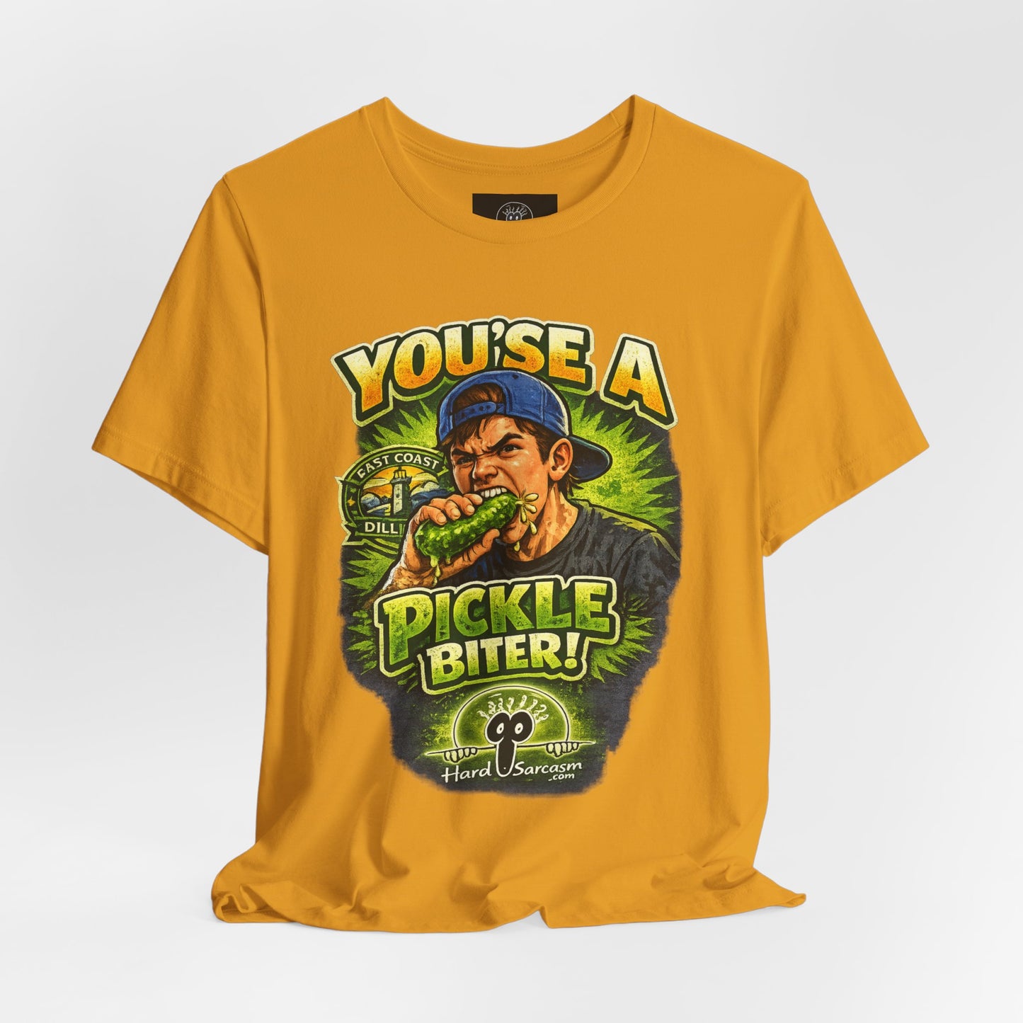 Youse a Pickle Biter Graphic Tee | Pickle Eating Humor T-Shirt | Adult Humor | Sarcastic Shirt