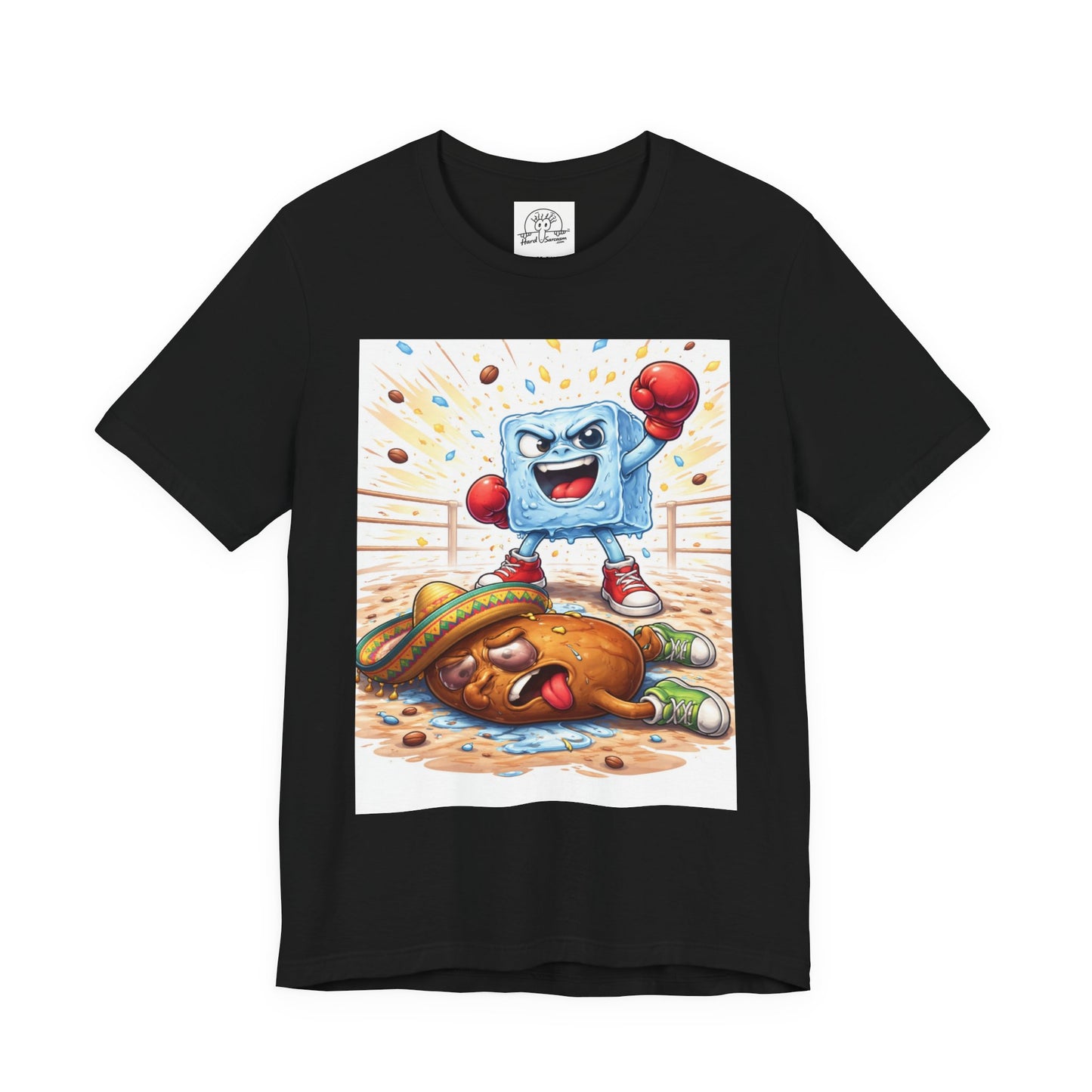 Ice wins  vs Bean T-Shirt | Cartoon Immigration Fight Tee