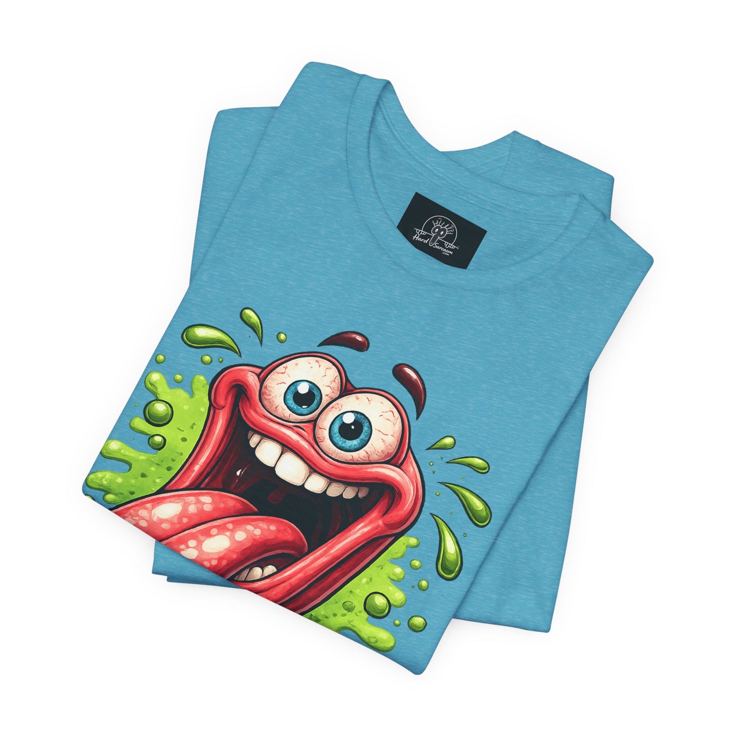 Cartoon Crazy Tongue I Will Lick It Up T Shirt  Funny Graphic Tee