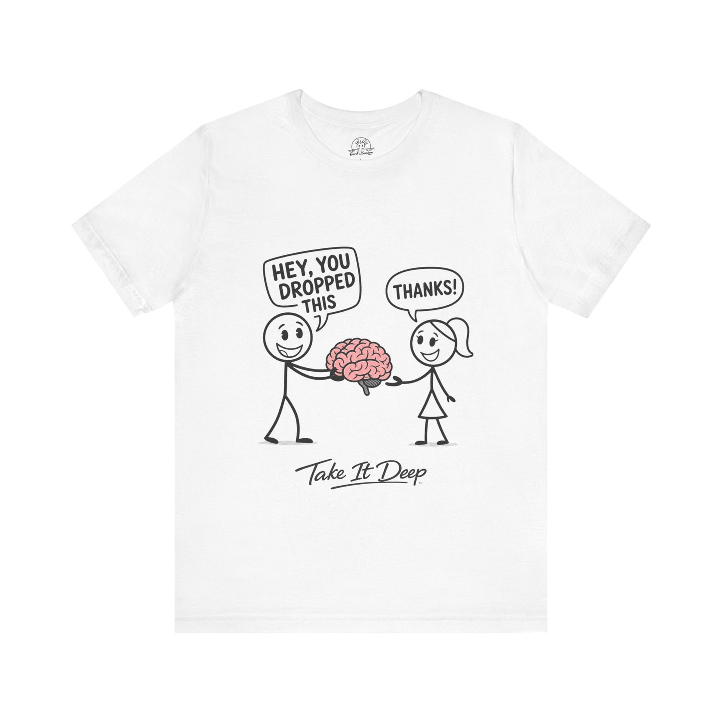 Cartoon brain exchange T-Shirt | Funny mental health tee